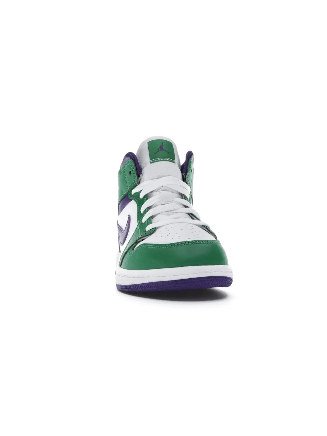 Детские кроссовки Lifestyle Jordan 1 Mid — изображение 2 из 4, белый-фиолетовый