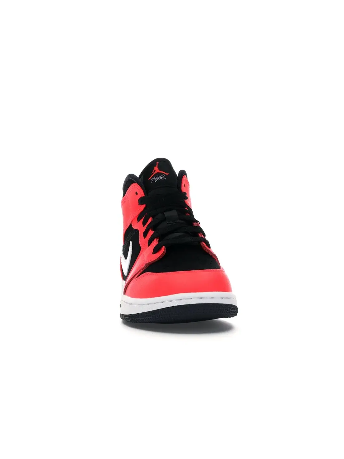 Детские кроссовки для мальчиков с ярким цветом Jordan 1 Mid Jordan — изображение 2 из 4, черный/белый