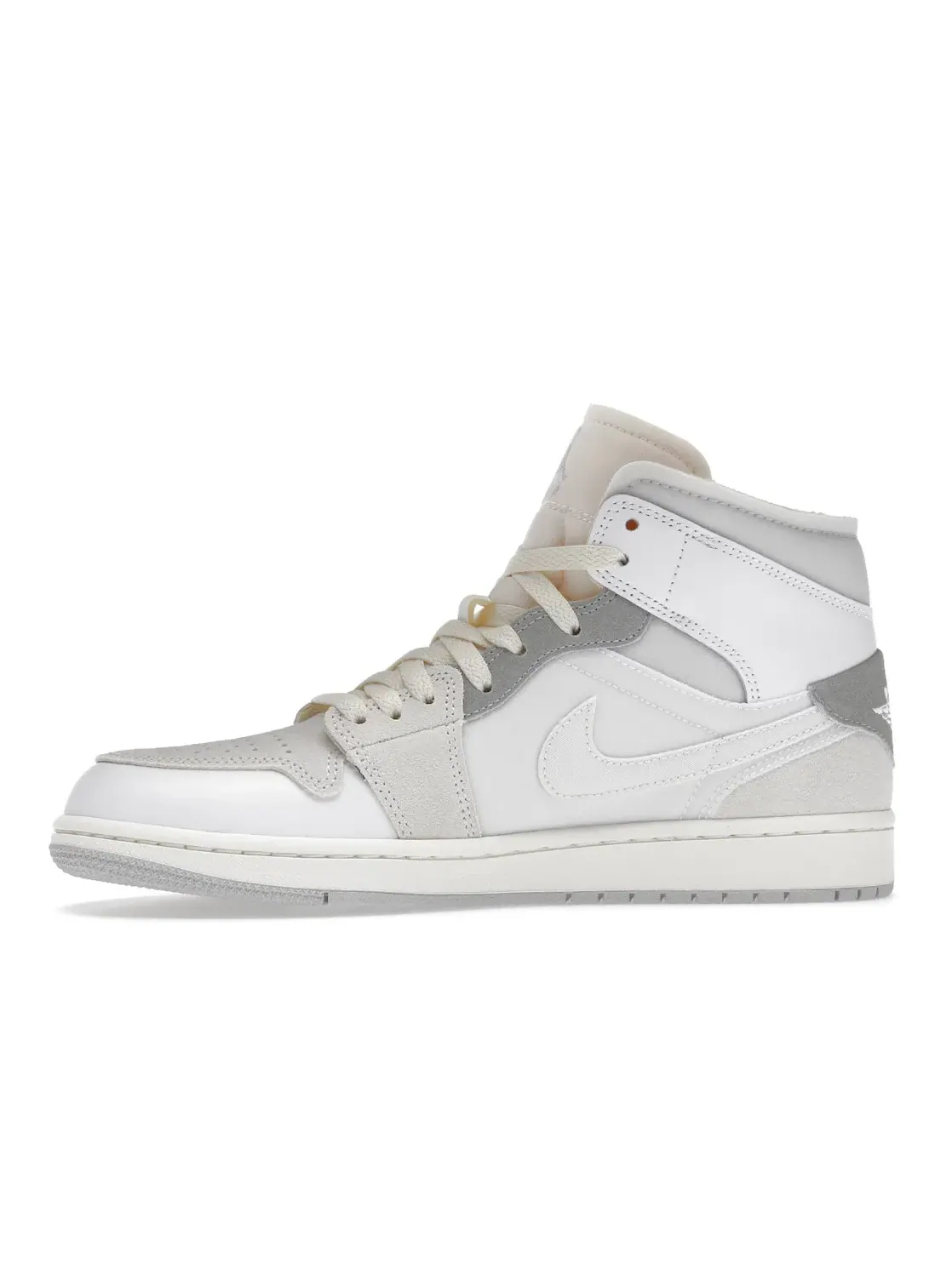Мужские кроссовки с принтом Jordan 1 Mid SE Jordan — изображение 3 из 4, белый/серый//оранжевый
