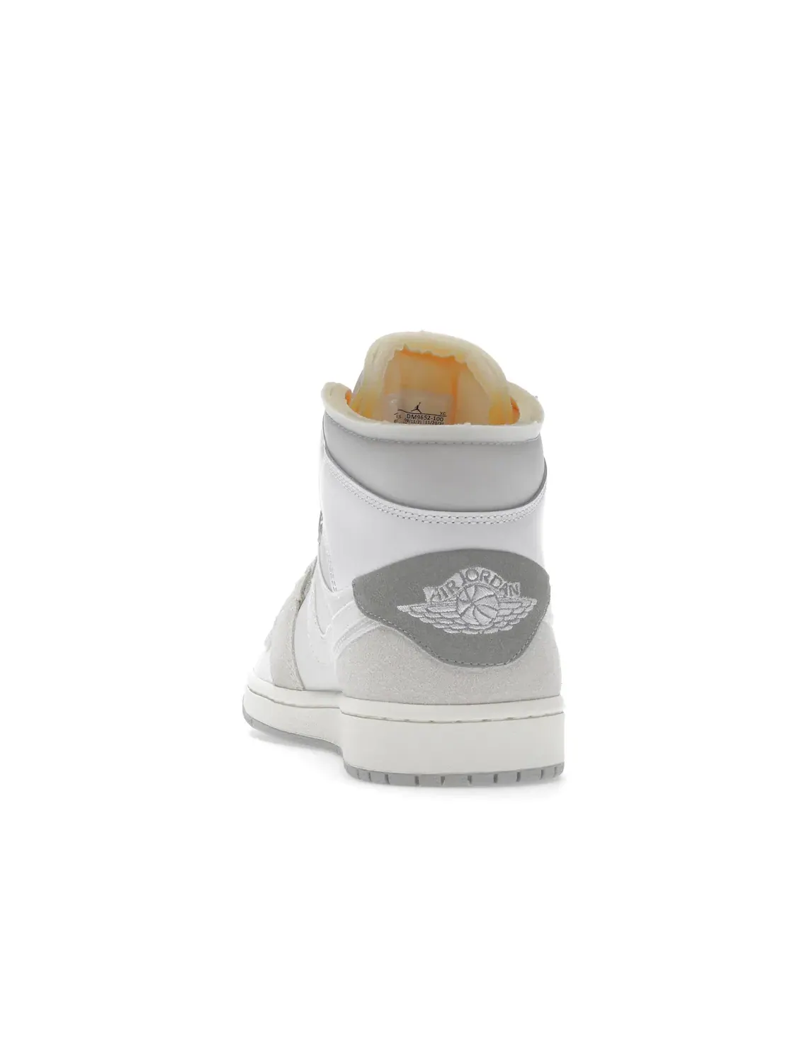 Мужские кроссовки с принтом Jordan 1 Mid SE Jordan — изображение 4 из 4, белый/серый//оранжевый