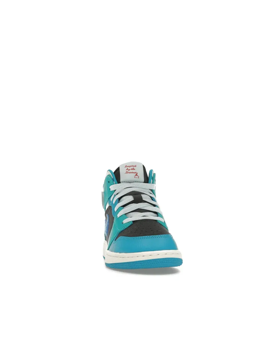 Детские кроссовки с принтом Jordan 1 Mid Inspired by the Greatest Aquatone (GS) Jordan — изображение 2 из 4, синий