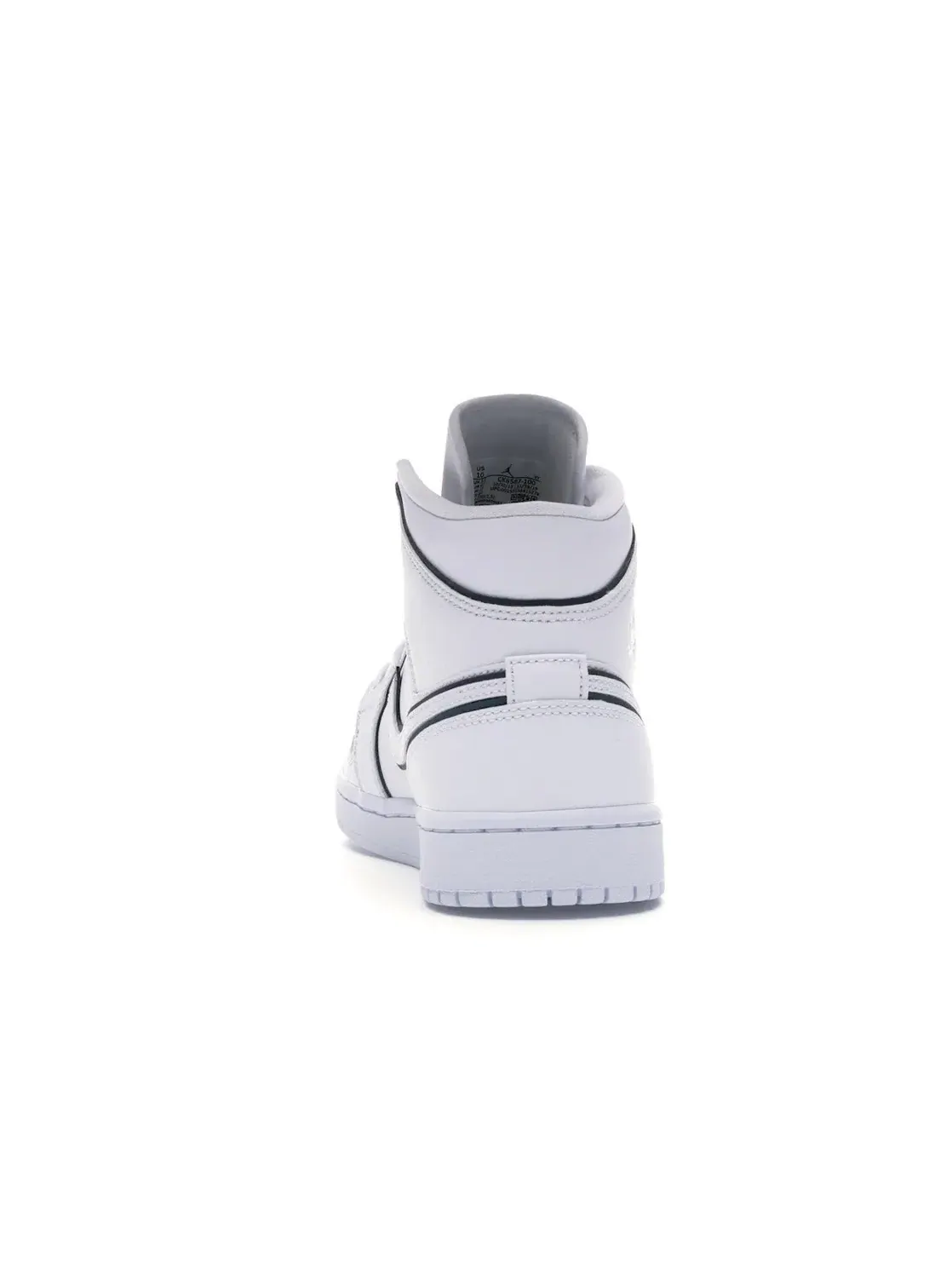 Женские кроссовки с перламутровыми вставками Jordan 1 Mid Jordan — изображение 4 из 4, белый/белый