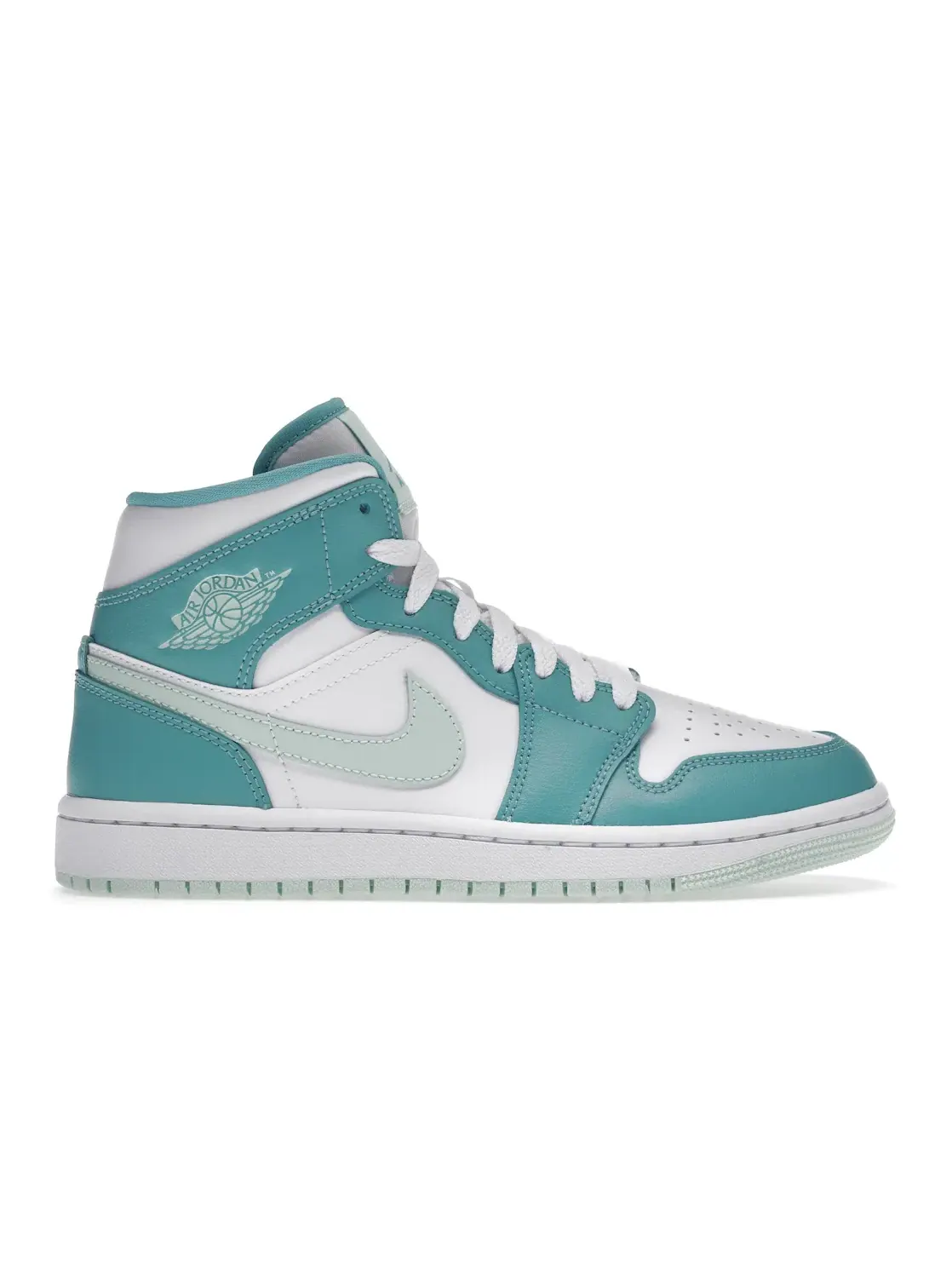 Женские кроссовки высокие с брендовым дизайном Jordan 1 Mid Jordan — изображение 1 из 4, белый
