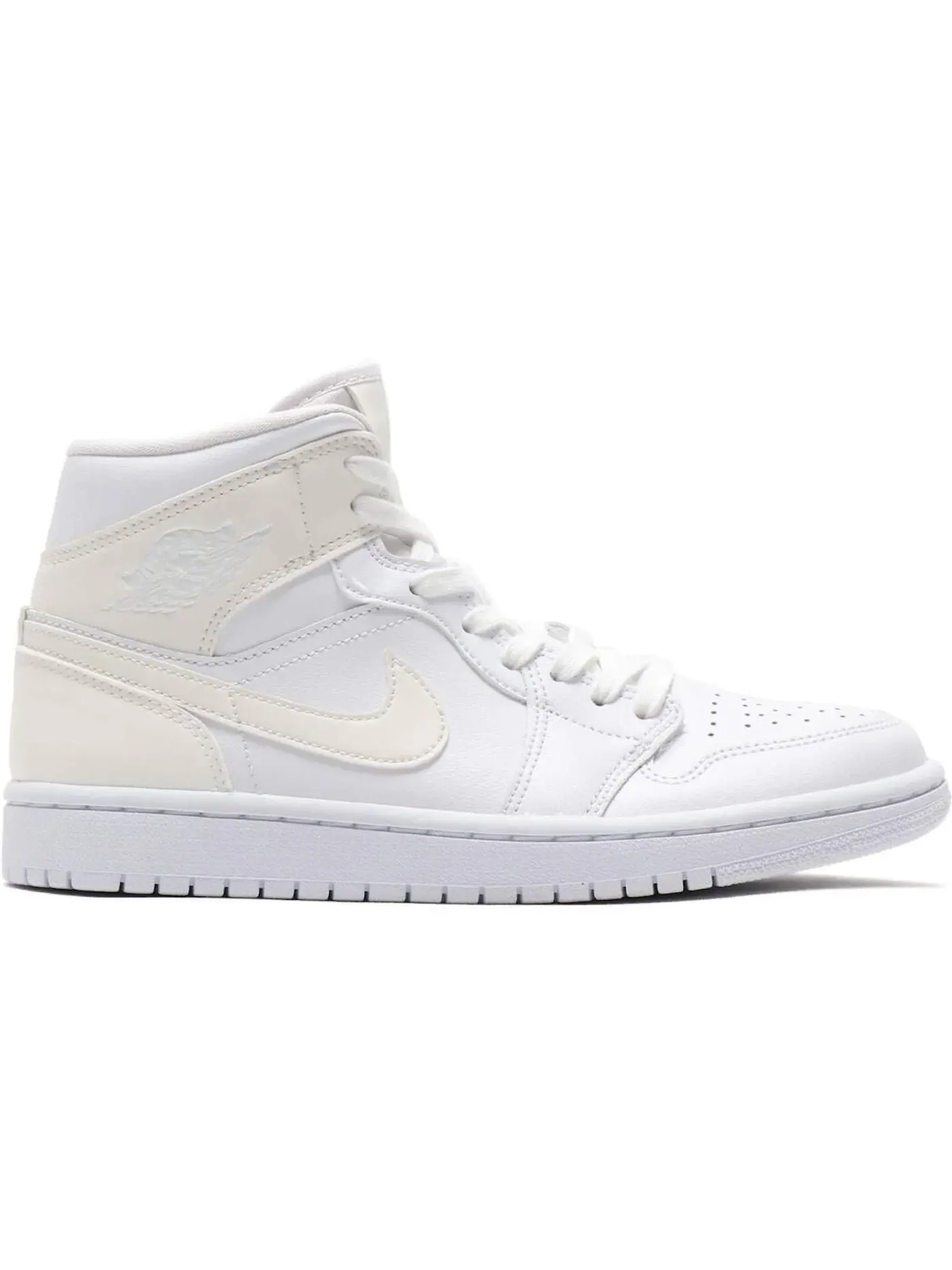 Женские кроссовки Lifestyle Jordan 1 Mid — изображение 1 из 1, белый/белый-белый
