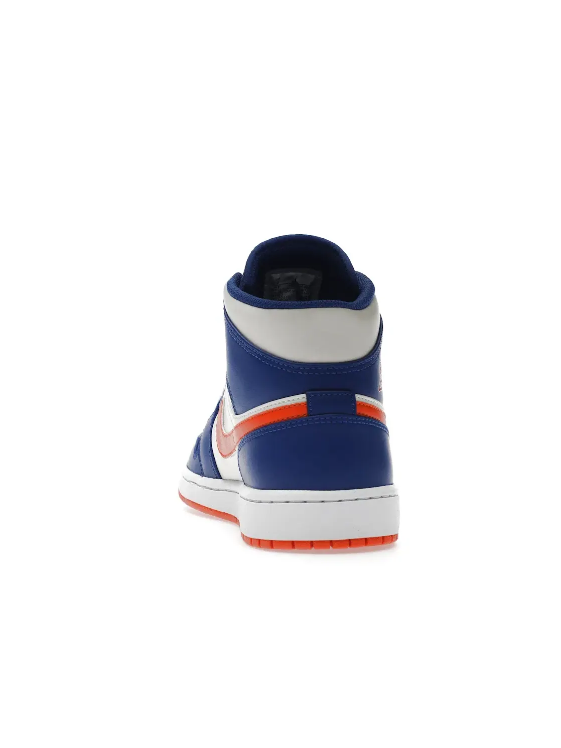 Мужские кроссовки с кожаным верхом Jordan 1 Mid — изображение 4 из 4, оранжевый--белый