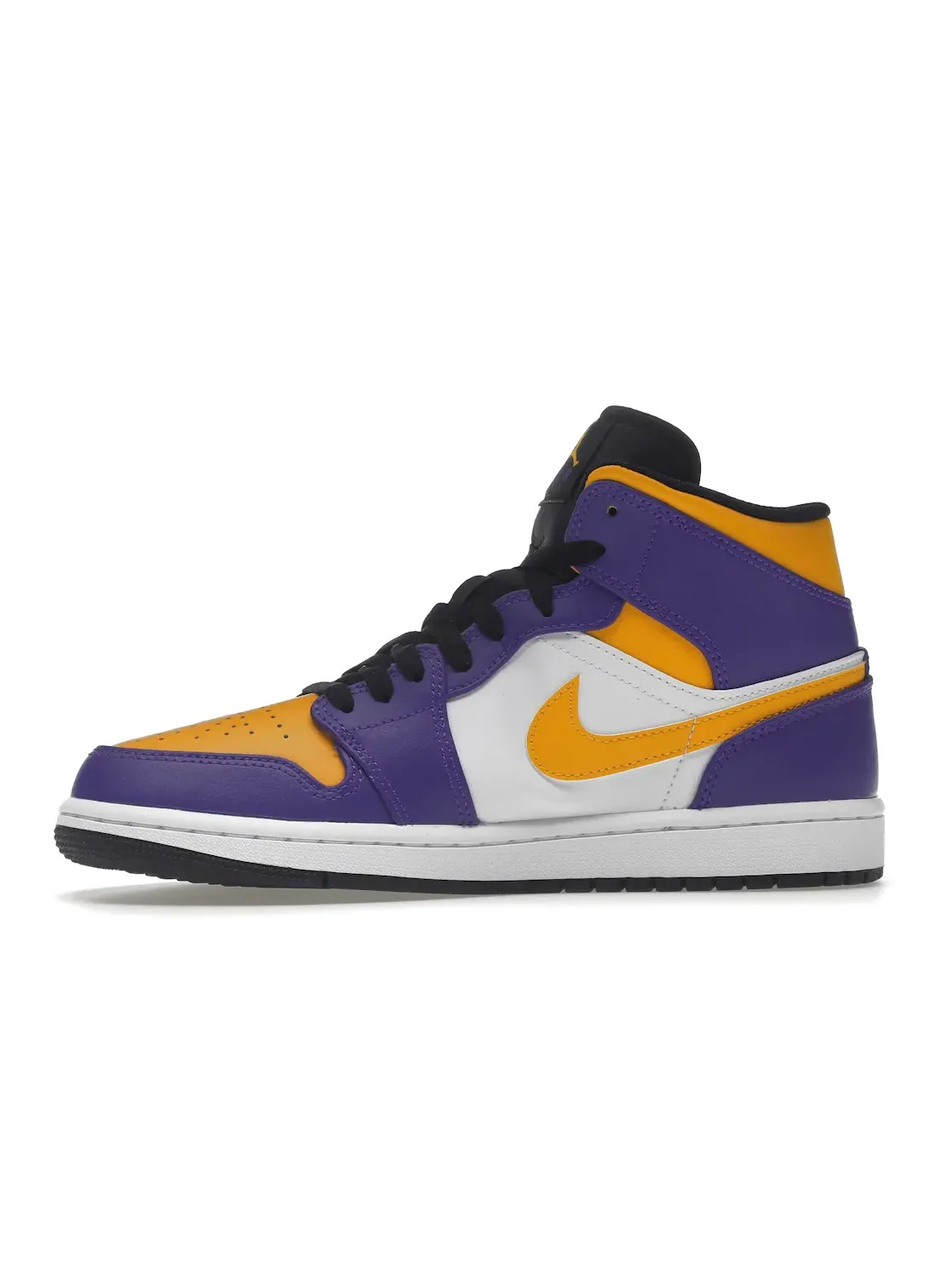 Мужские кроссовки в цветах Lakers Jordan 1 Mid Jordan — изображение 3 из 4