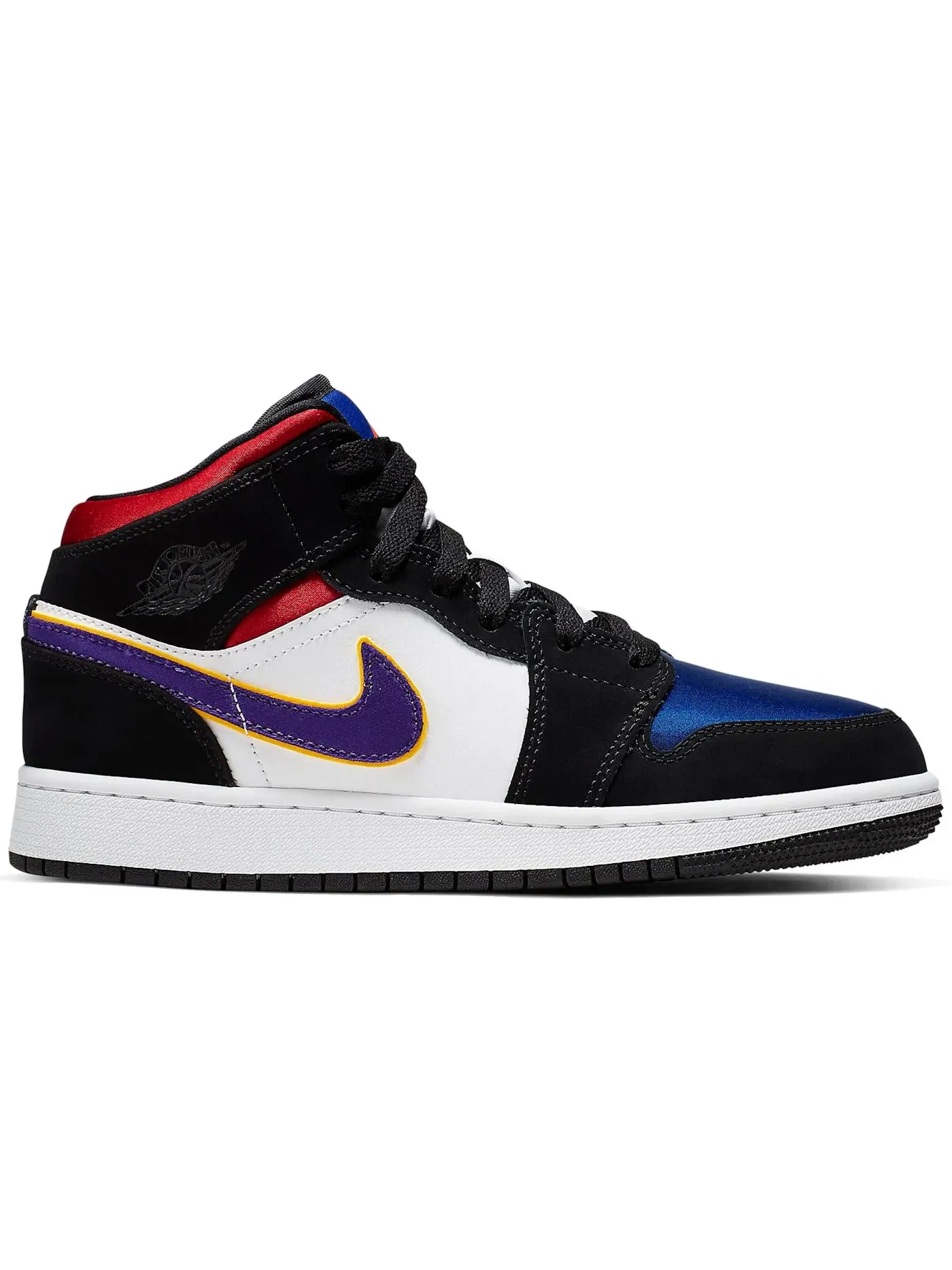 Детские кроссовки с принтом Jordan 1 Mid Lakers Top 3 GS Jordan — изображение 1 из 1