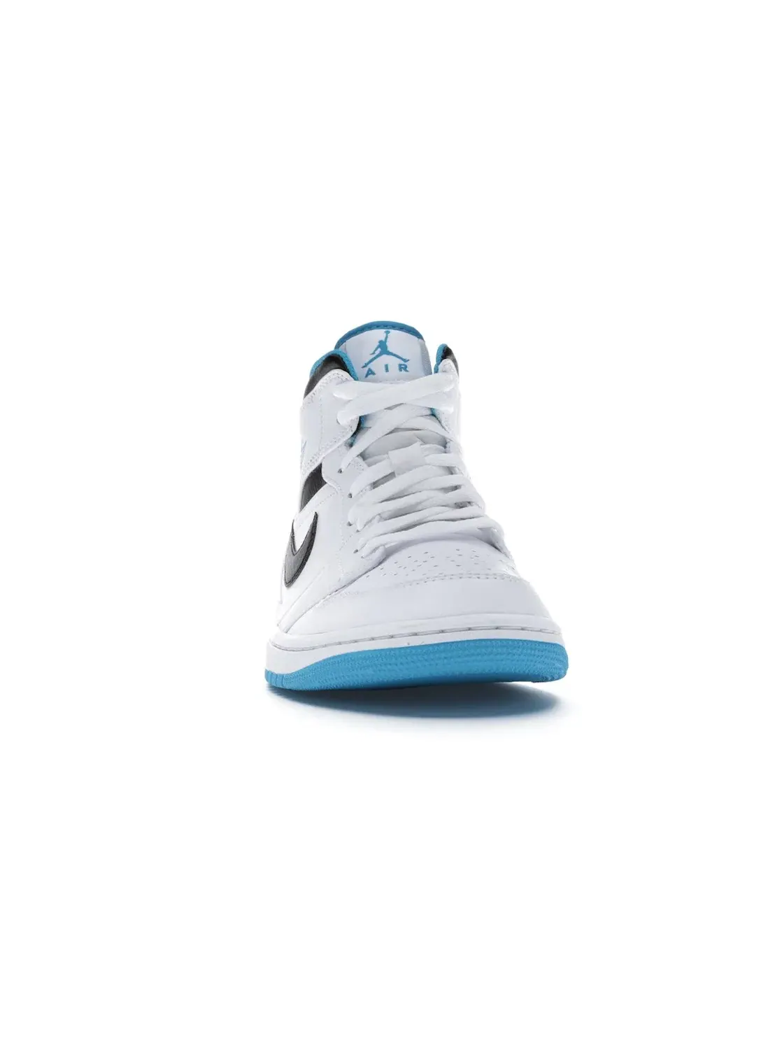 Мужские кроссовки с цветными акцентами Jordan 1 Mid Jordan — изображение 2 из 4, белый/синий-черный