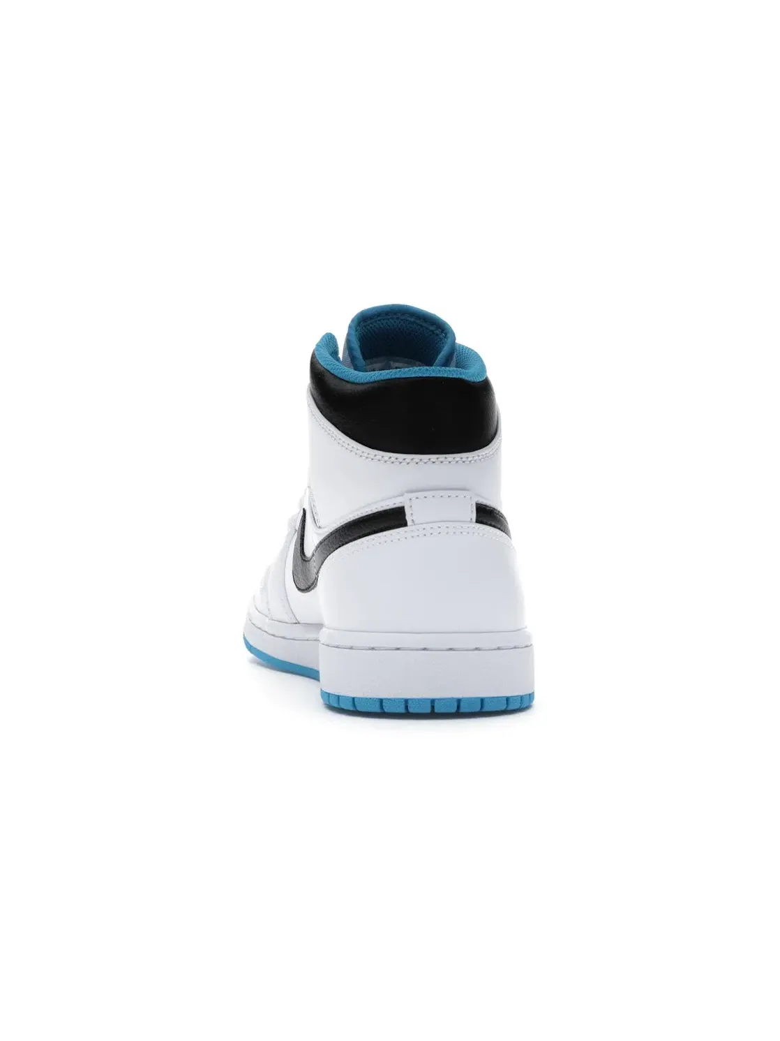 Мужские кроссовки с цветными акцентами Jordan 1 Mid Jordan — изображение 4 из 4, белый/синий-черный
