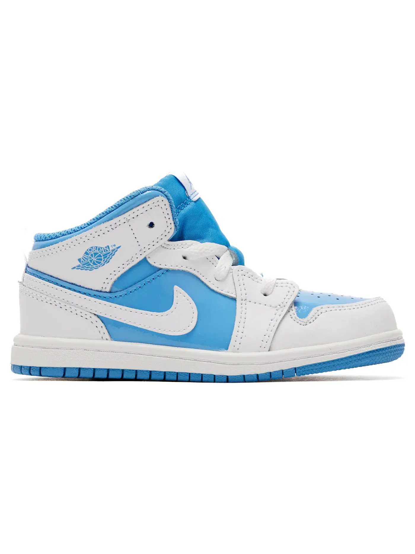 Детские кроссовки с высоким верхом Jordan 1 Mid Jordan — изображение 1 из 1, белый/синий
