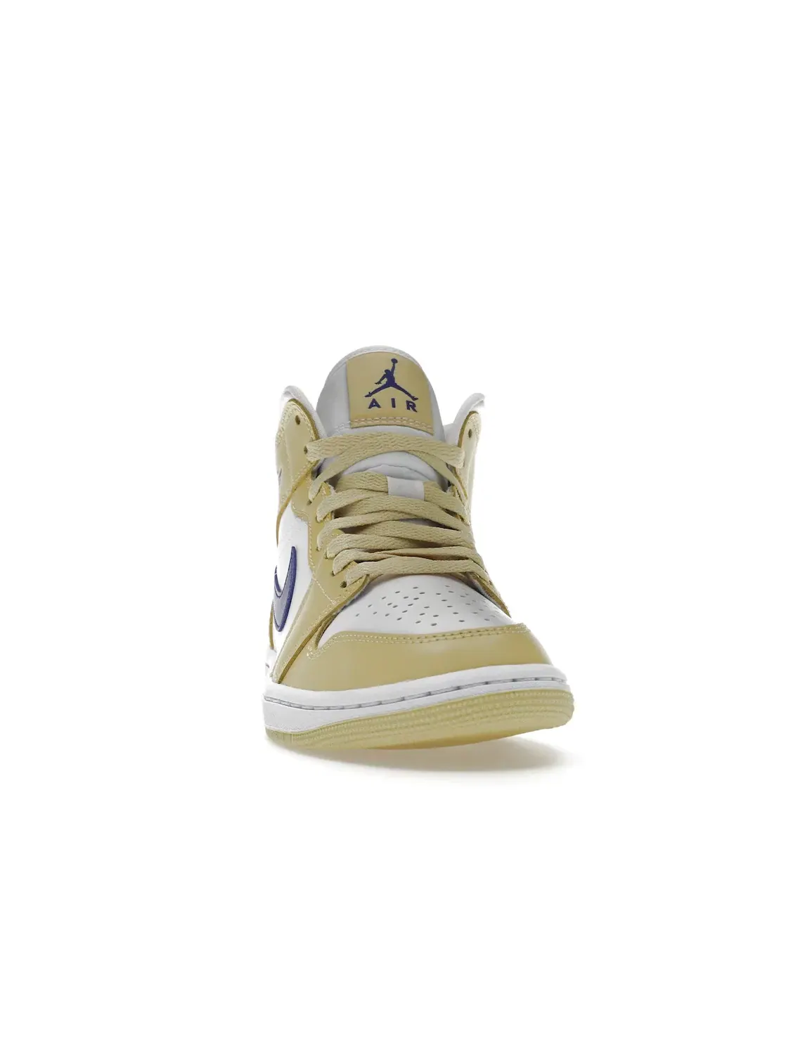 Женские кроссовки с лимонным принтом Jordan 1 Mid Jordan — изображение 2 из 4, белый