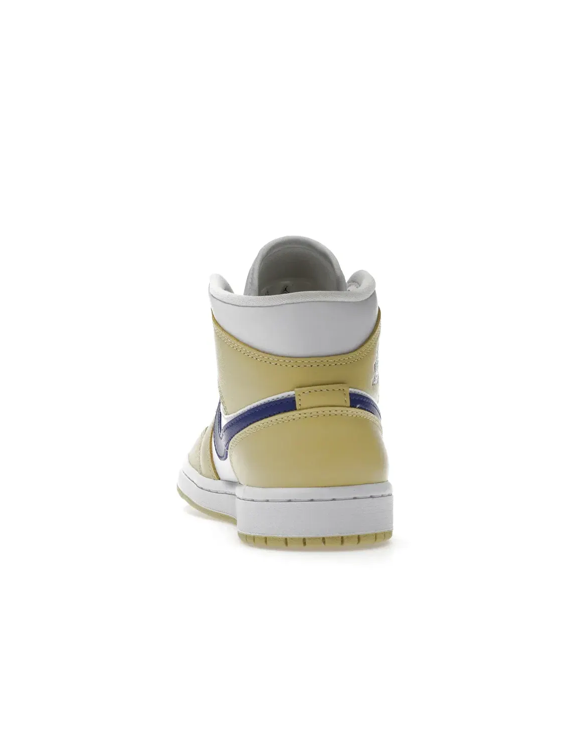 Женские кроссовки с лимонным принтом Jordan 1 Mid Jordan — изображение 4 из 4, белый