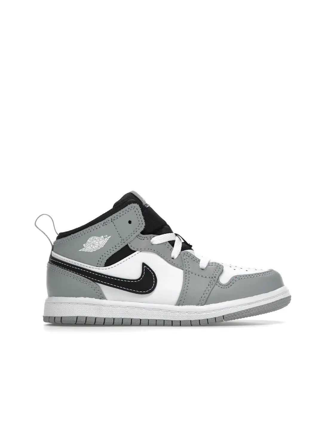 Детские кроссовки Lifestyle с моделью Jordan 1 Mid Jordan — изображение 1 из 4, светлый серый//белый