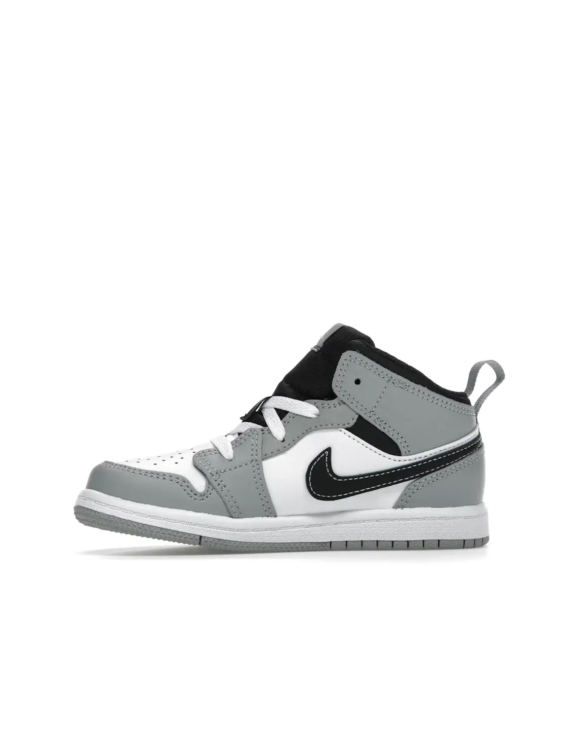 Детские кроссовки Lifestyle с моделью Jordan 1 Mid Jordan — изображение 3 из 4, светлый серый//белый