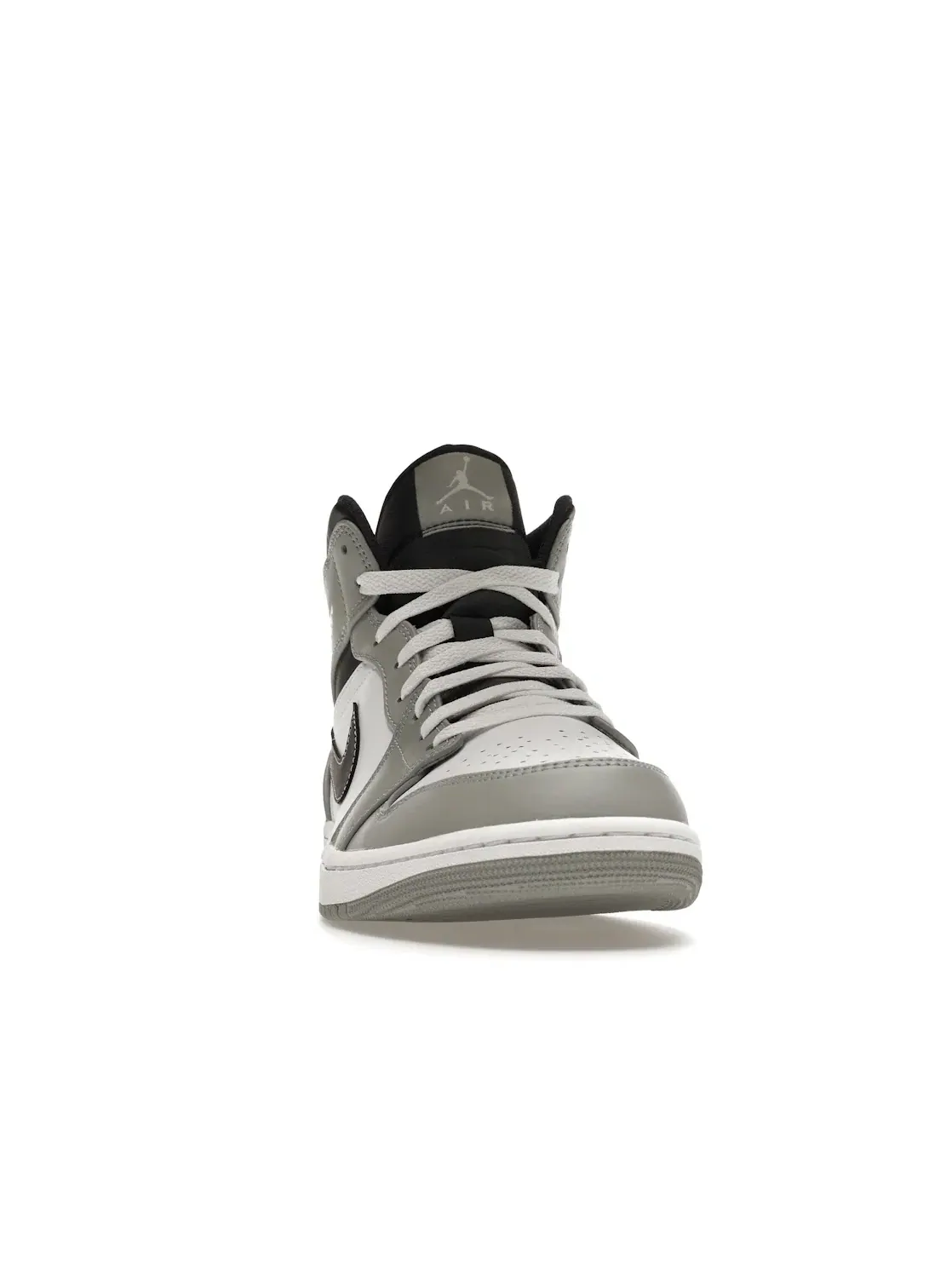 Мужские кроссовки с кожаным верхом Jordan 1 Mid Jordan — изображение 2 из 4, светлый серый/белый