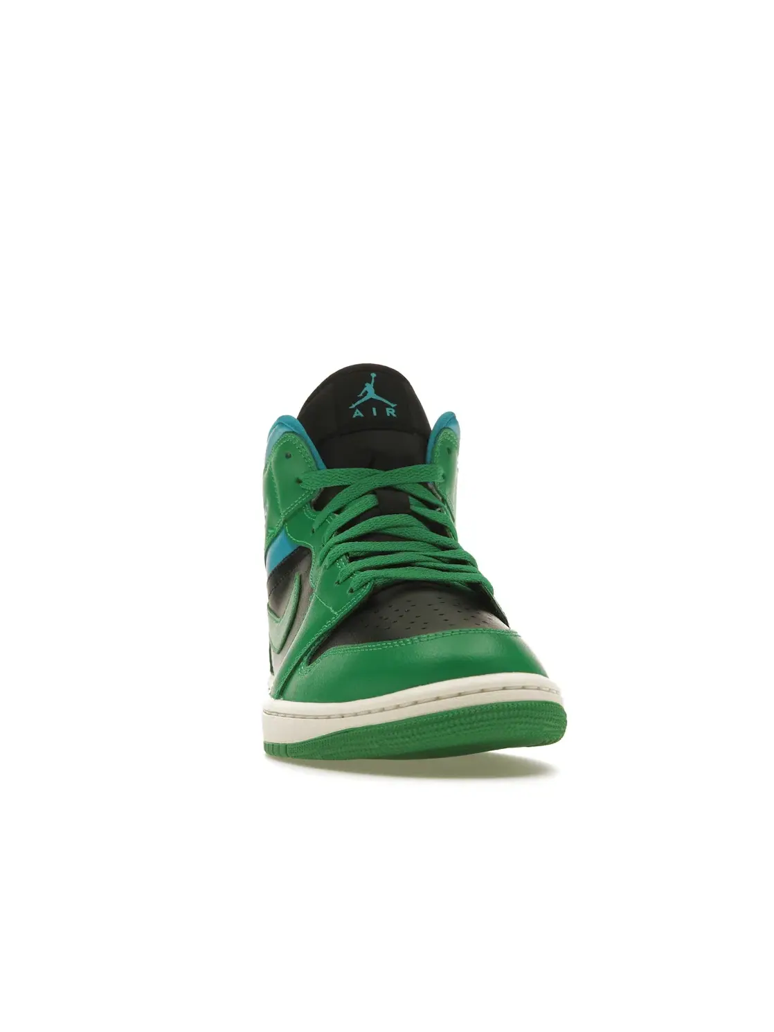 Женские кроссовки Lifestyle с цветовой блокировкой Jordan 1 Mid — изображение 2 из 4, зеленый/черный