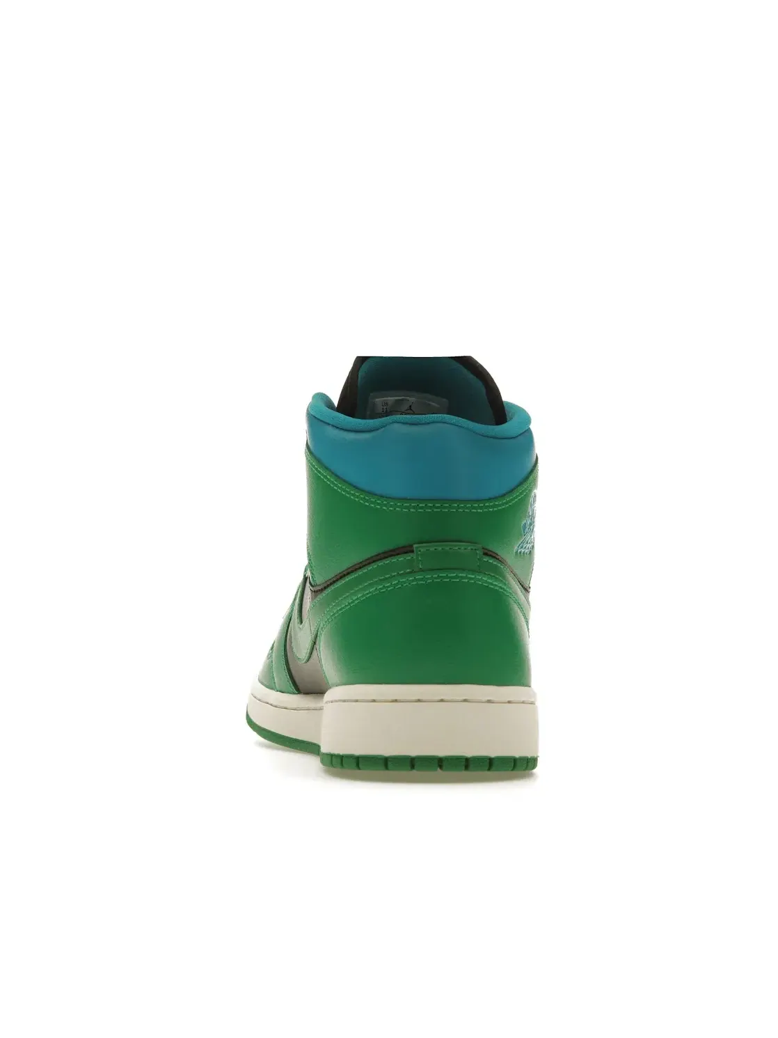 Женские кроссовки Lifestyle с цветовой блокировкой Jordan 1 Mid — изображение 4 из 4, зеленый/черный
