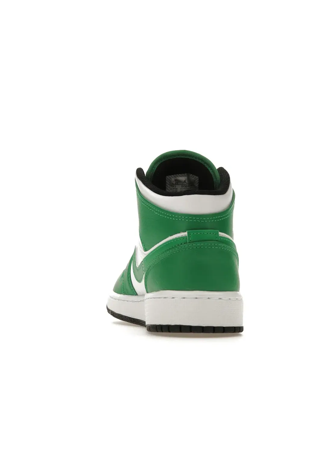 Детские кроссовки с перфорированным носком Jordan 1 Mid Lucky Green Jordan — изображение 4 из 4, зеленый/черный/белый