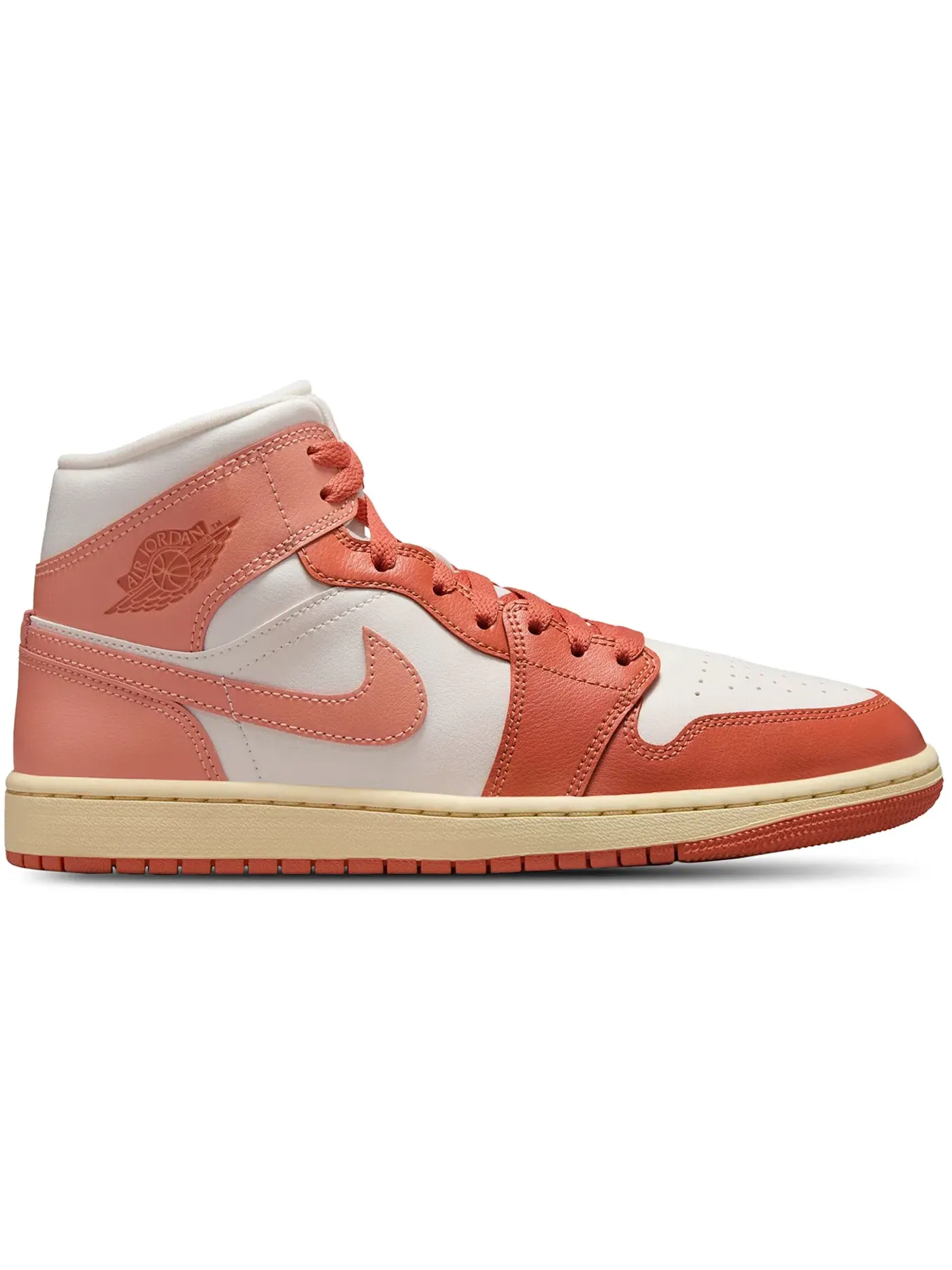 Женские кроссовки Lifestyle Jordan 1 Mid Jordan, Sail/Madder Root/Muslin/Light Madder Root — изображение 1 из 1
