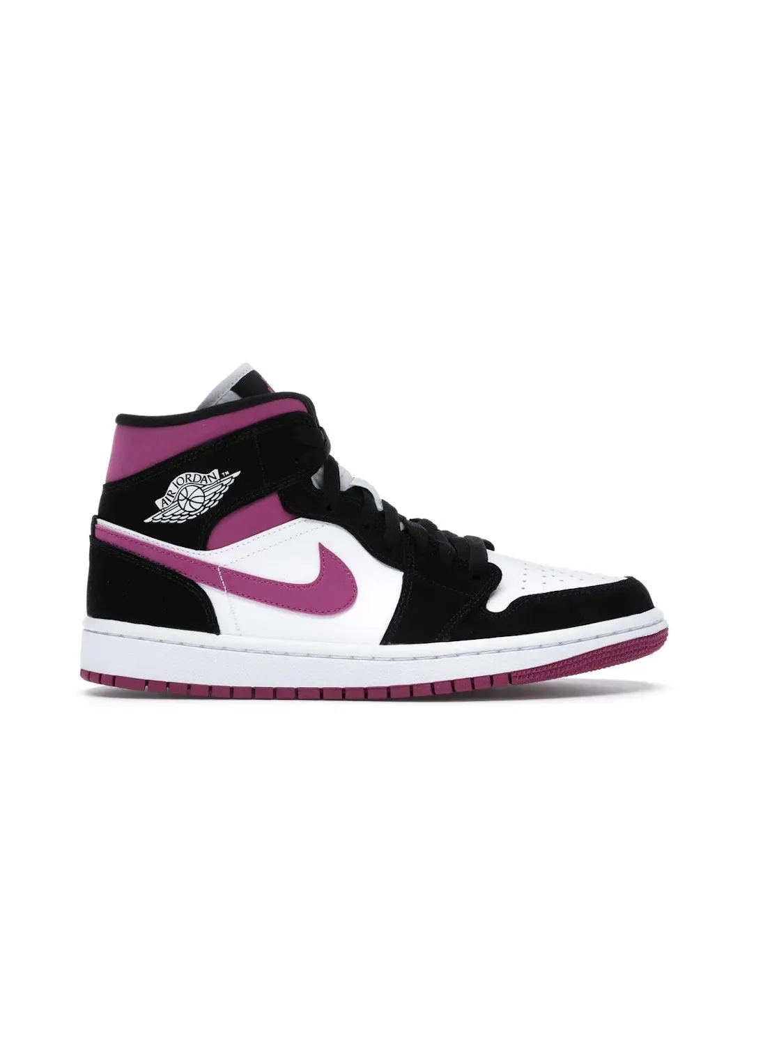 Женские кроссовки с технологией Air Jordan 1 Mid Jordan — изображение 1 из 4, черный/-белый