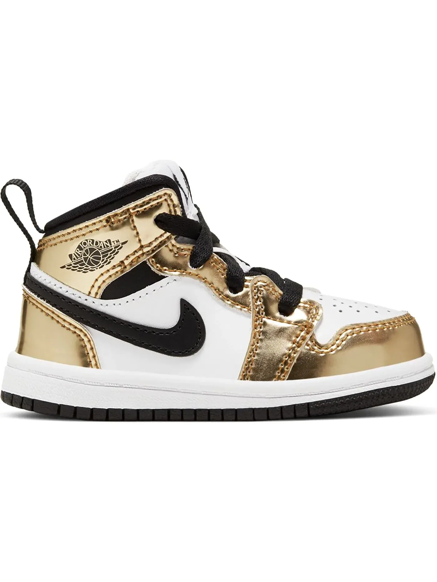 Детские кроссовки с металлическим отливом Jordan 1 Mid Jordan — изображение 1 из 1