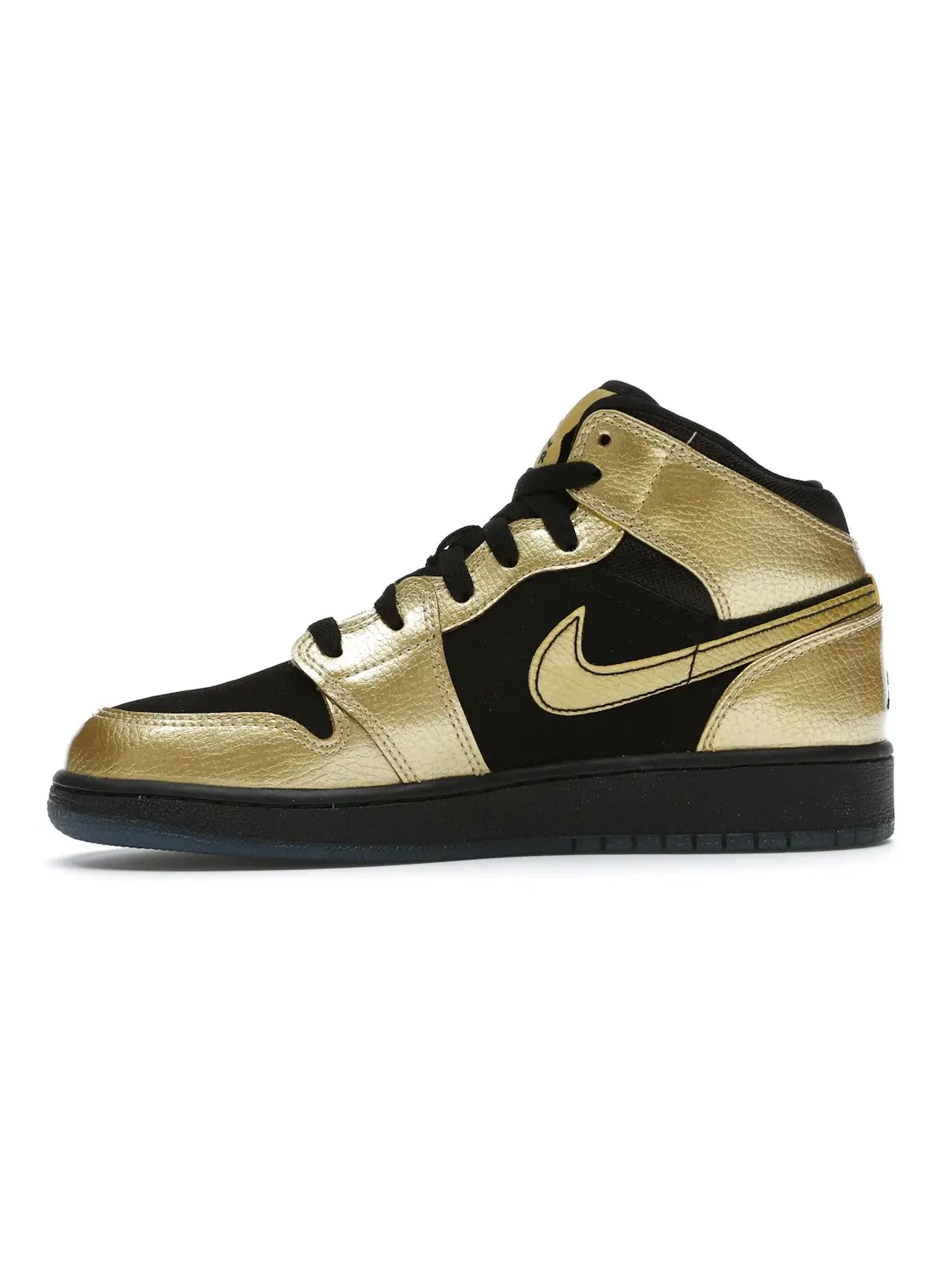 Детские кроссовки с высоким верхом Jordan 1 Mid Metallic Gold Coin Black Jordan — изображение 3 из 4