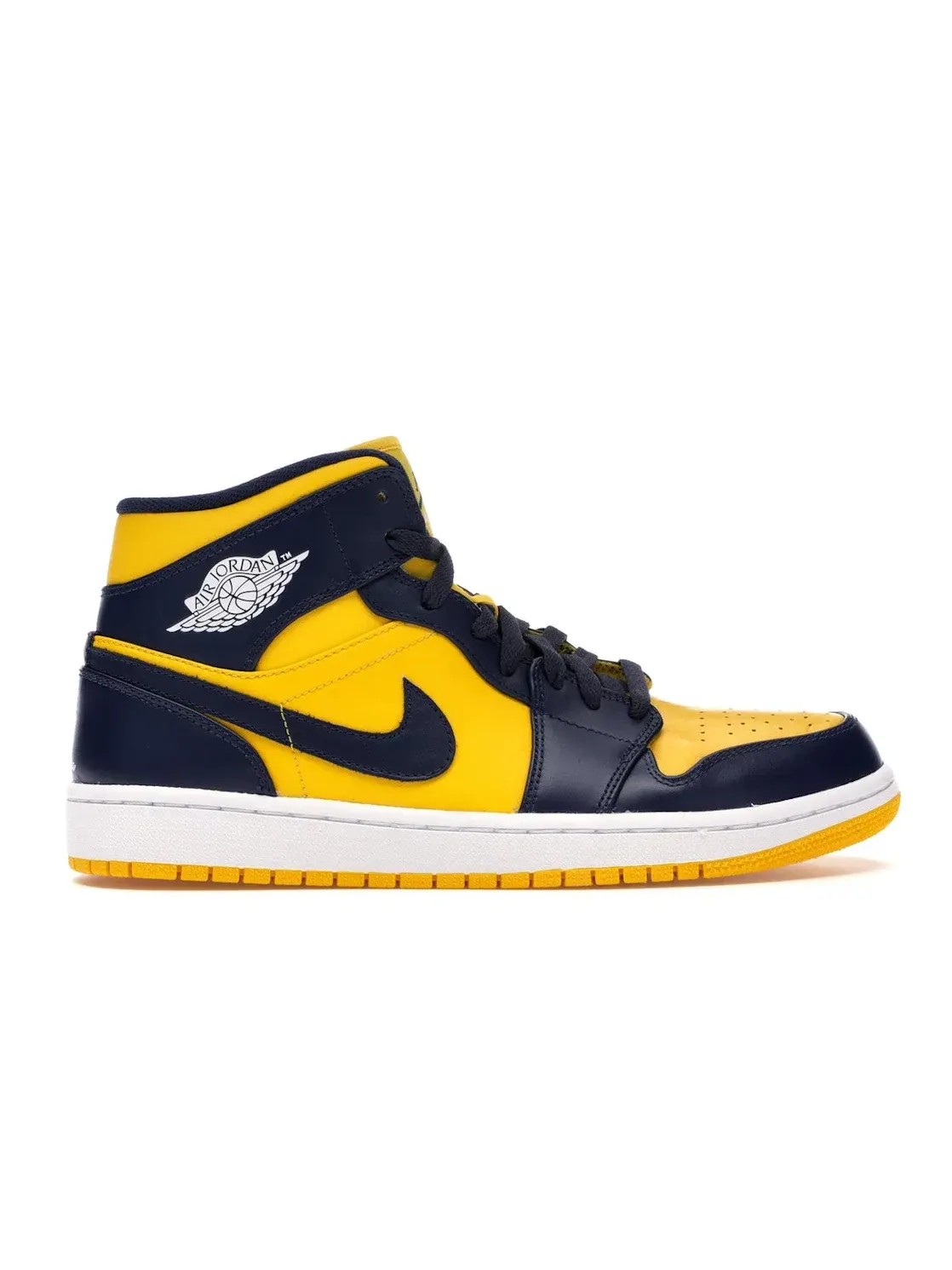 Мужские кроссовки Lifestyle Jordan 1 Mid Jordan — изображение 1 из 4, темно-синий-белый