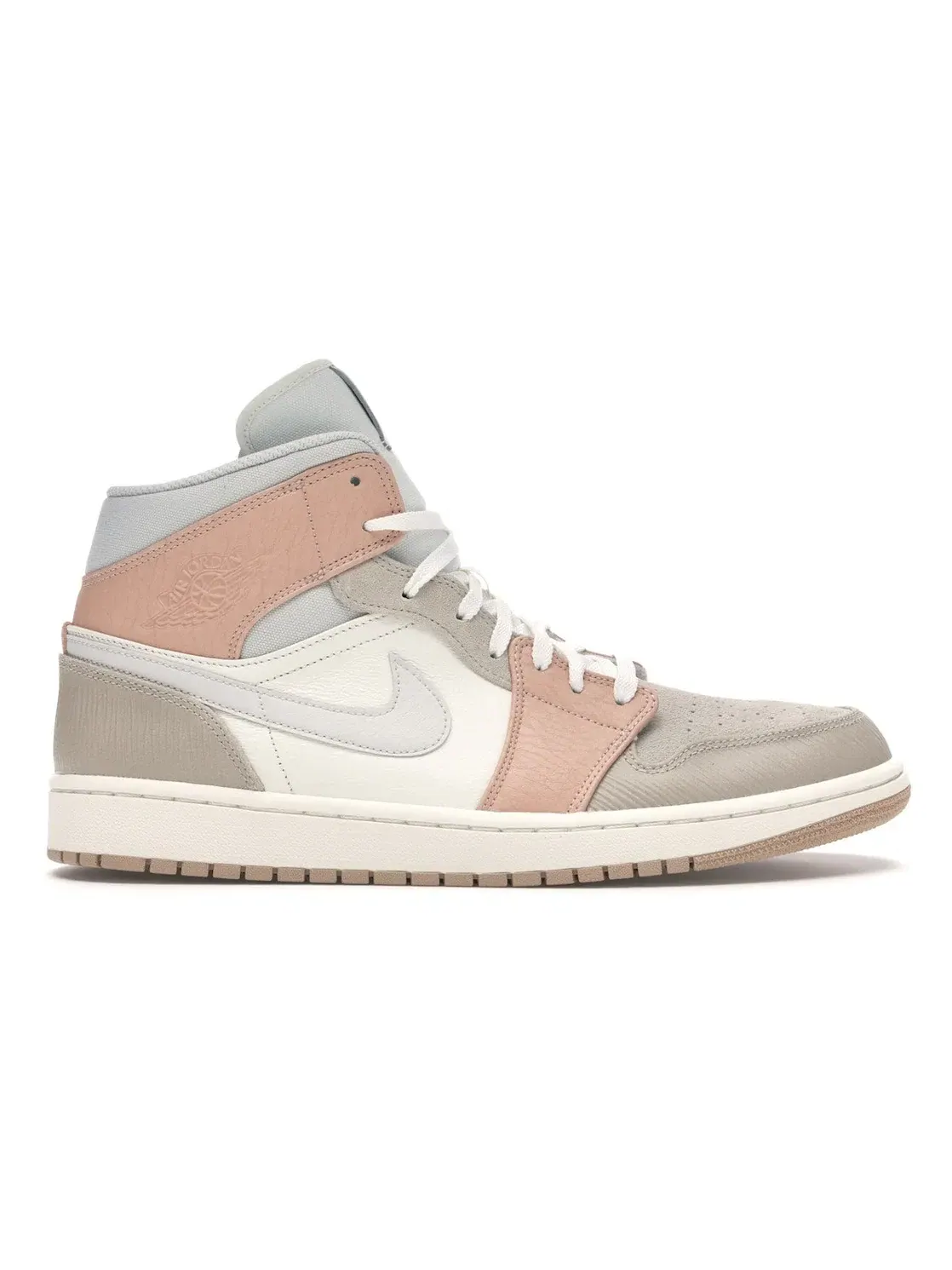 Мужские кроссовки Lifestyle Jordan 1 Mid Milan Jordan, Sail/Light Bone-String-Shimmer — изображение 1 из 4
