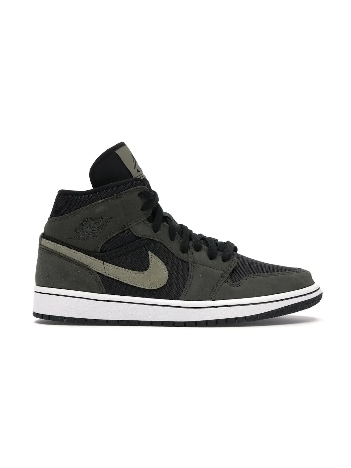 Женские кроссовки Lifestyle с длинным шнурованием Jordan 1 Mid — изображение 1 из 4, черный