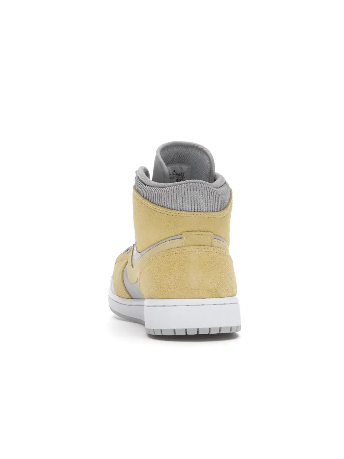 Мужские кроссовки из премиальной кожи Mixed Textures Jordan 1 Mid — изображение 2 из 2, серый/желтый