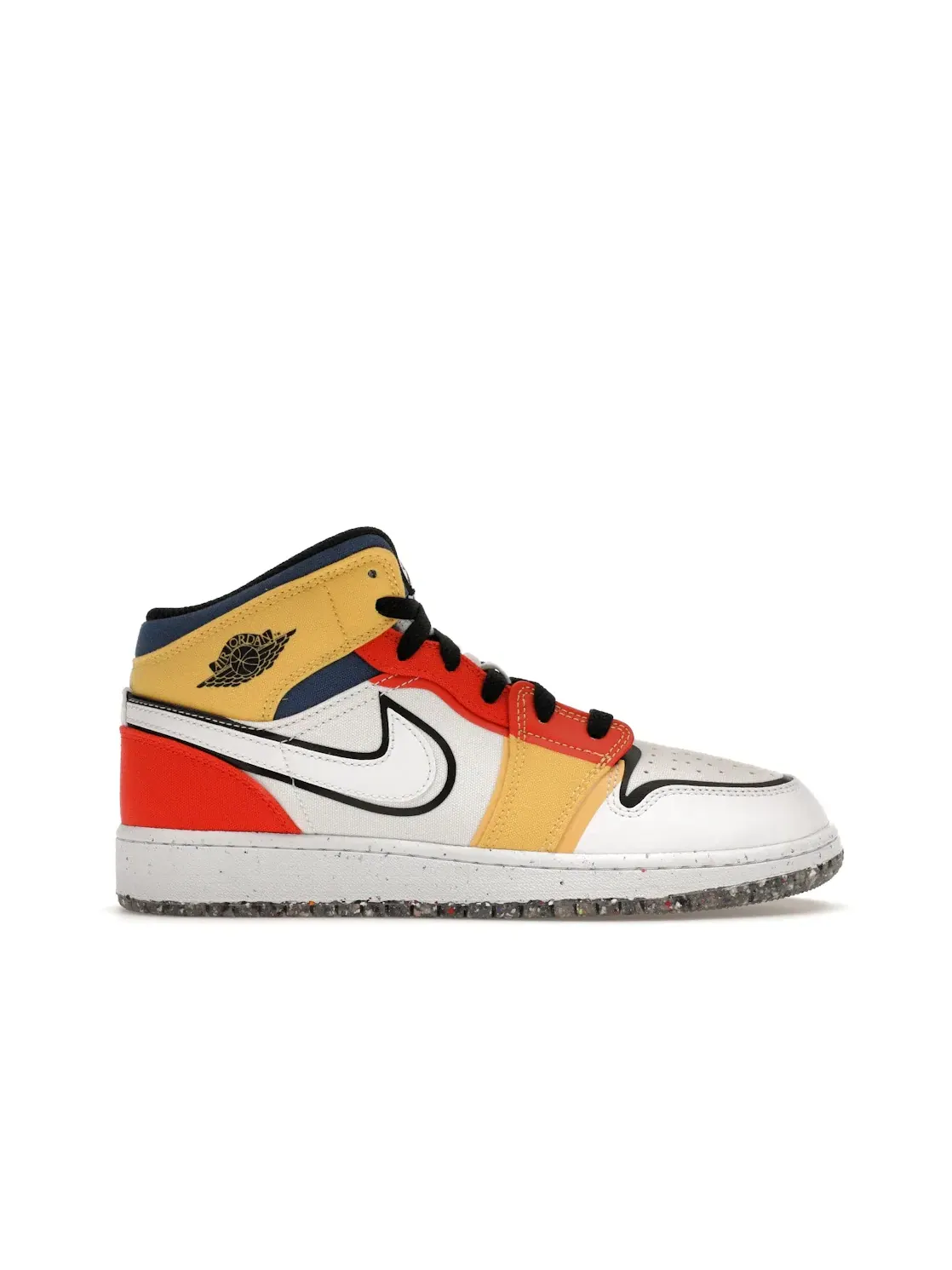 Детские кроссовки с многоцветным принтом Jordan 1 Mid Jordan — изображение 1 из 4
