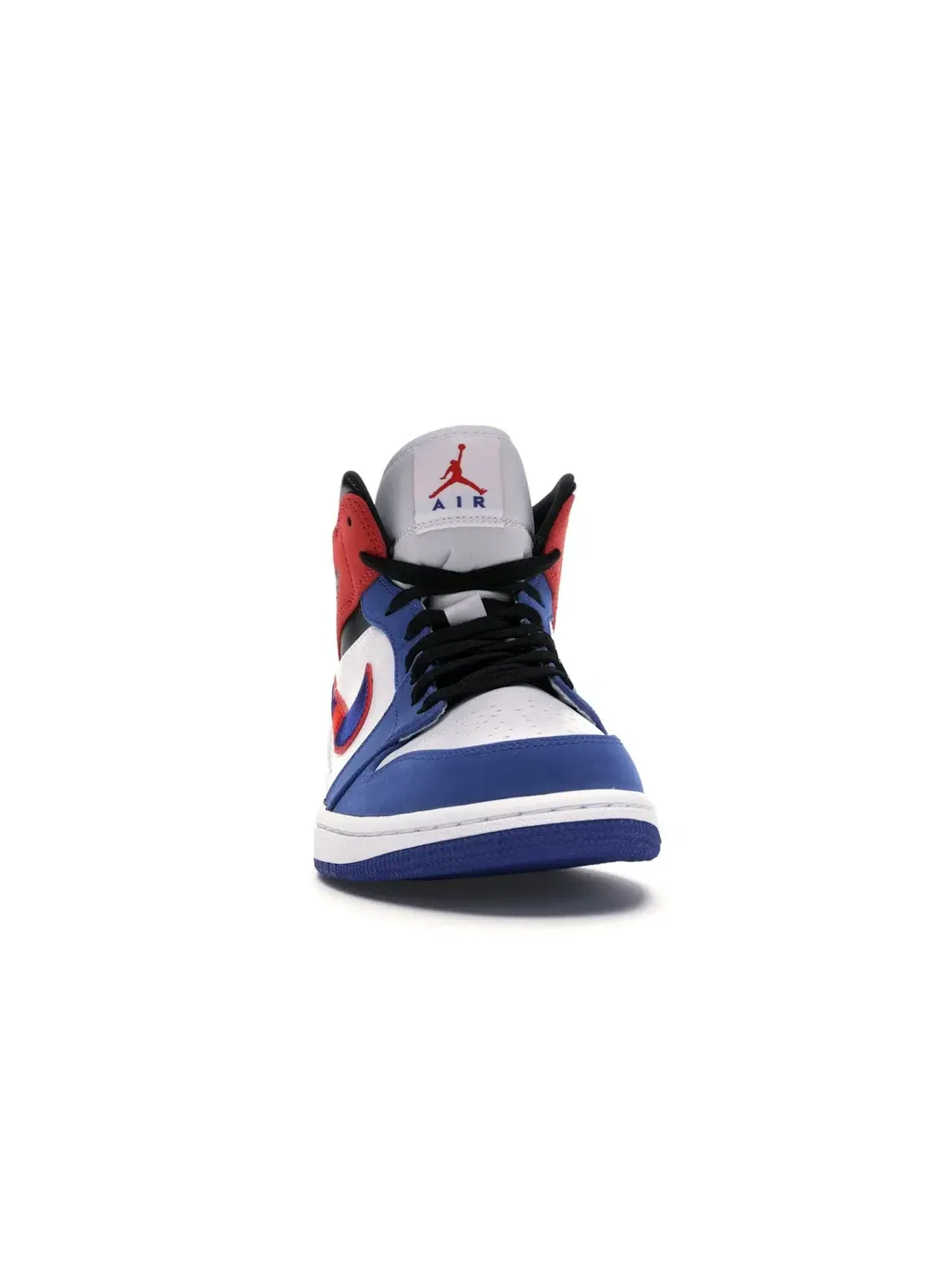 Мужские кроссовки с принтом Jordan 1 Mid Multi-Color Swoosh Jordan — изображение 2 из 4, белый/-красный-черный