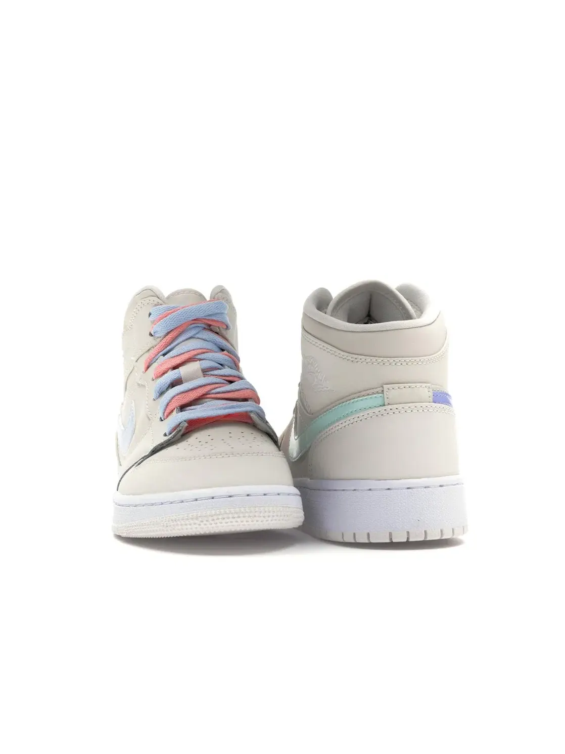 Детские кроссовки с цветными вставками Jordan 1 Mid Jordan — изображение 2 из 4, фиолетовый-синий