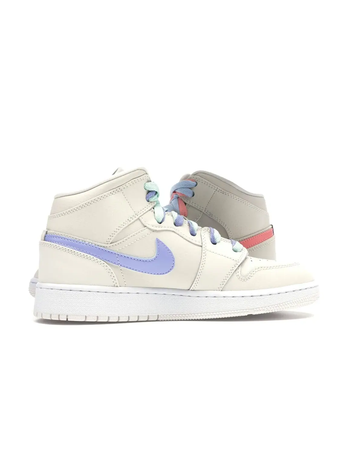 Детские кроссовки с цветными вставками Jordan 1 Mid Jordan — изображение 3 из 4, фиолетовый-синий