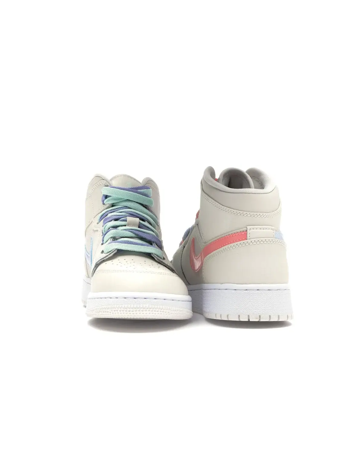 Детские кроссовки с цветными вставками Jordan 1 Mid Jordan — изображение 4 из 4, фиолетовый-синий