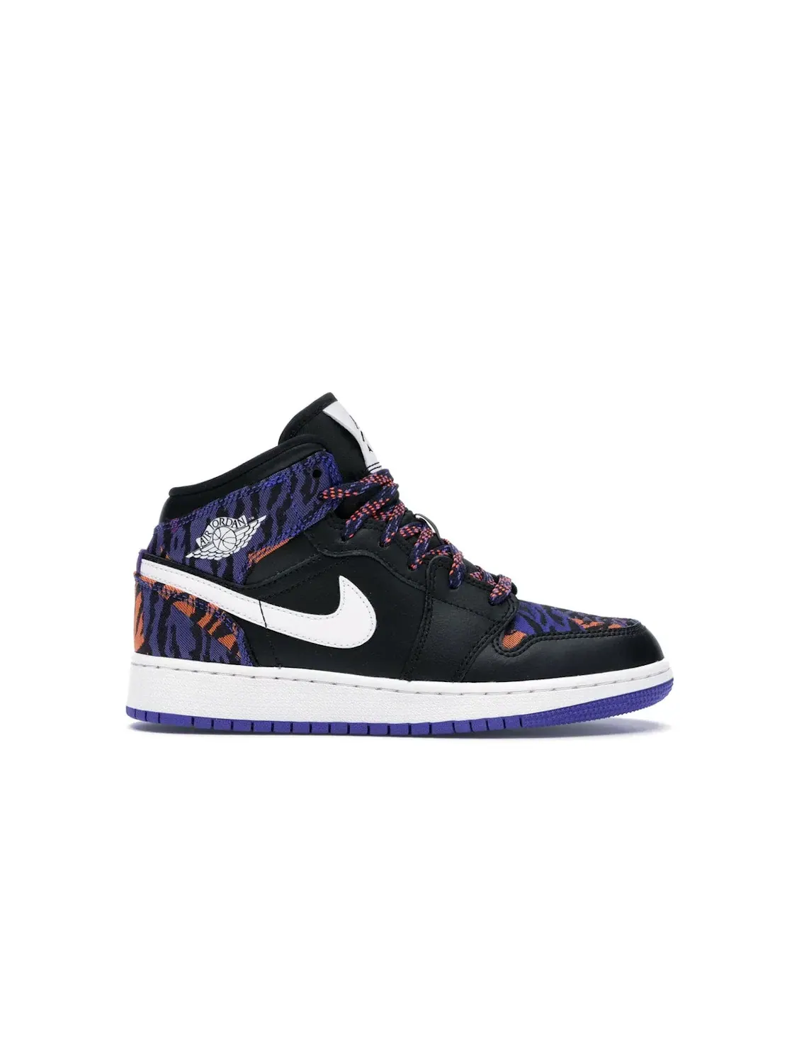 Детские кроссовки с принтом Jordan 1 Mid Multi-Color Tiger Stripe Jordan — изображение 1 из 4