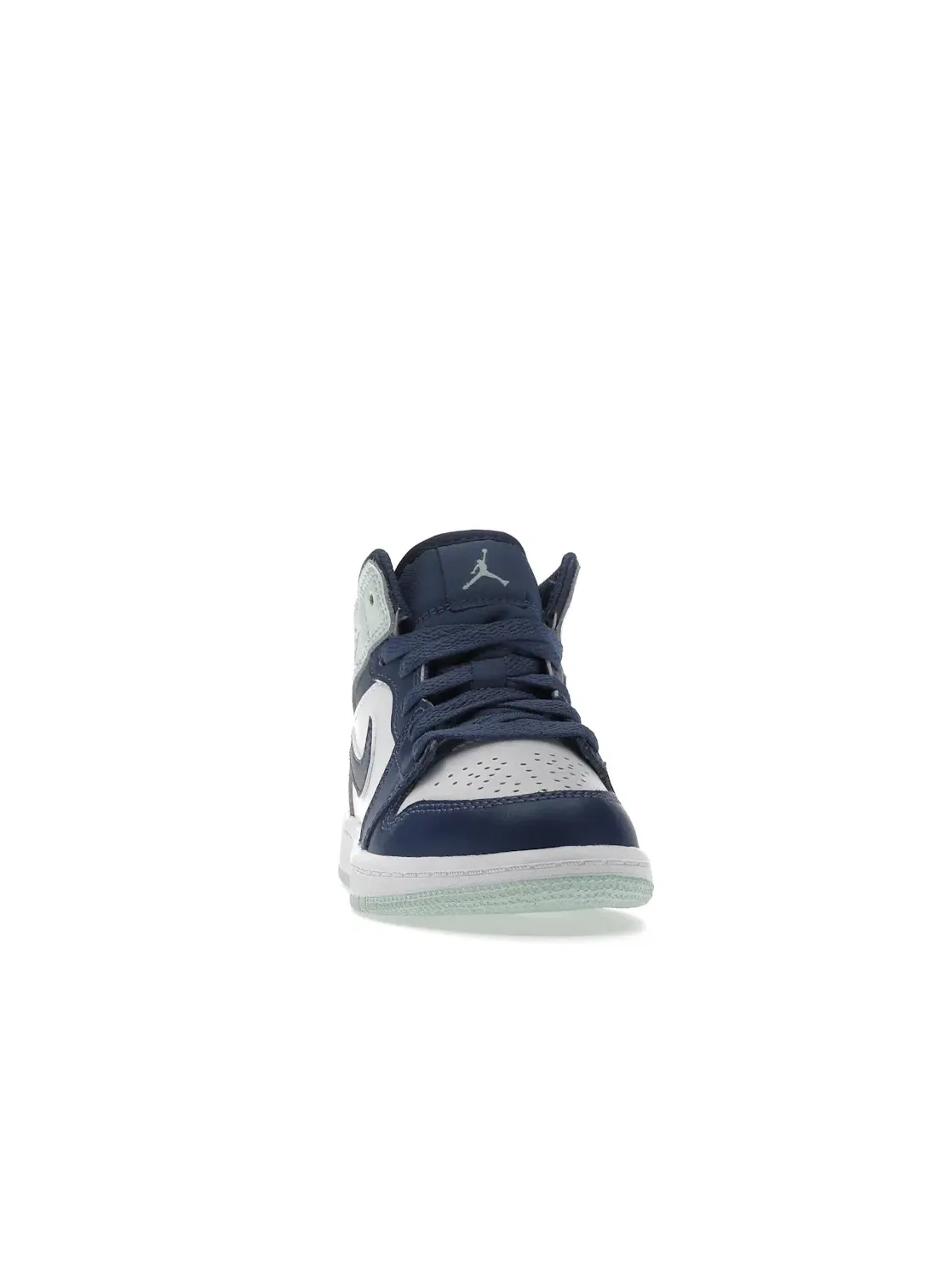Детские кроссовки с кожаным верхом Jordan 1 Mid Jordan — изображение 2 из 4, темно-синий/белый