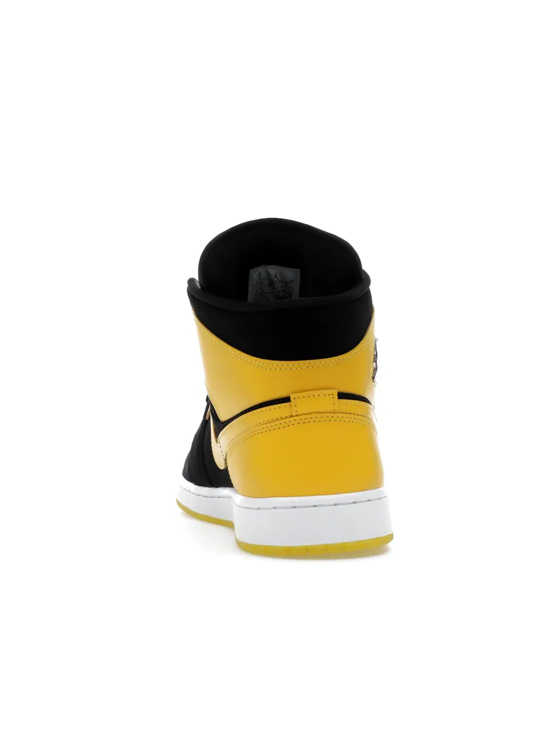 Мужские кроссовки кожаные Jordan 1 Mid — изображение 4 из 4, черный/-белый