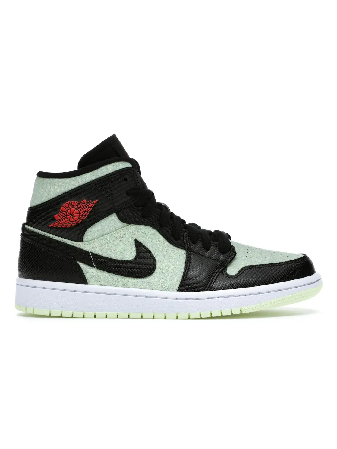 Женские кроссовки из переработанных материалов Jordan 1 Mid Nike Grind Jordan — изображение 1 из 4, черный/красный