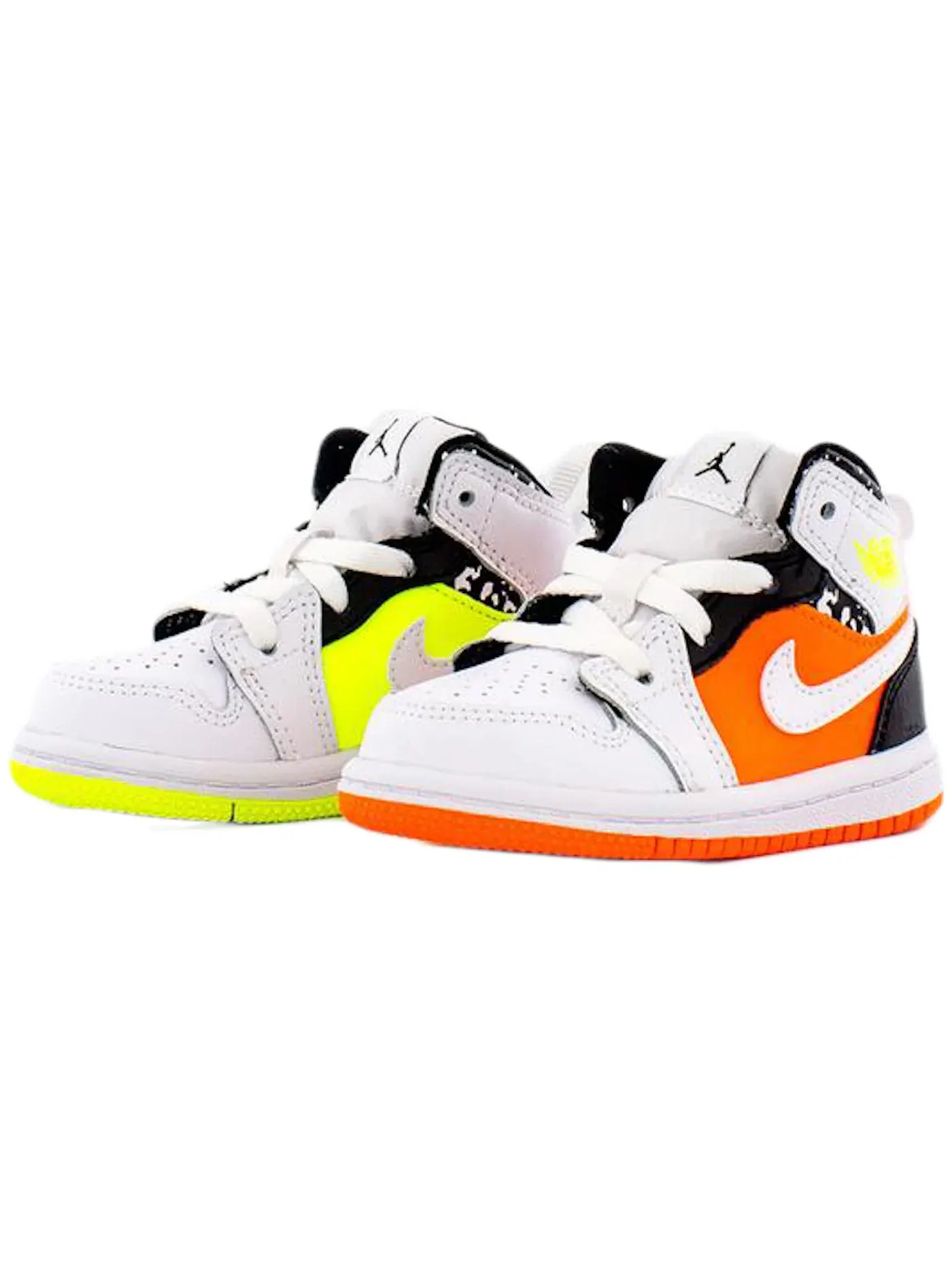Детские кроссовки Lifestyle Jordan 1 Mid Notebook Jordan — изображение 1 из 1, белый/черный