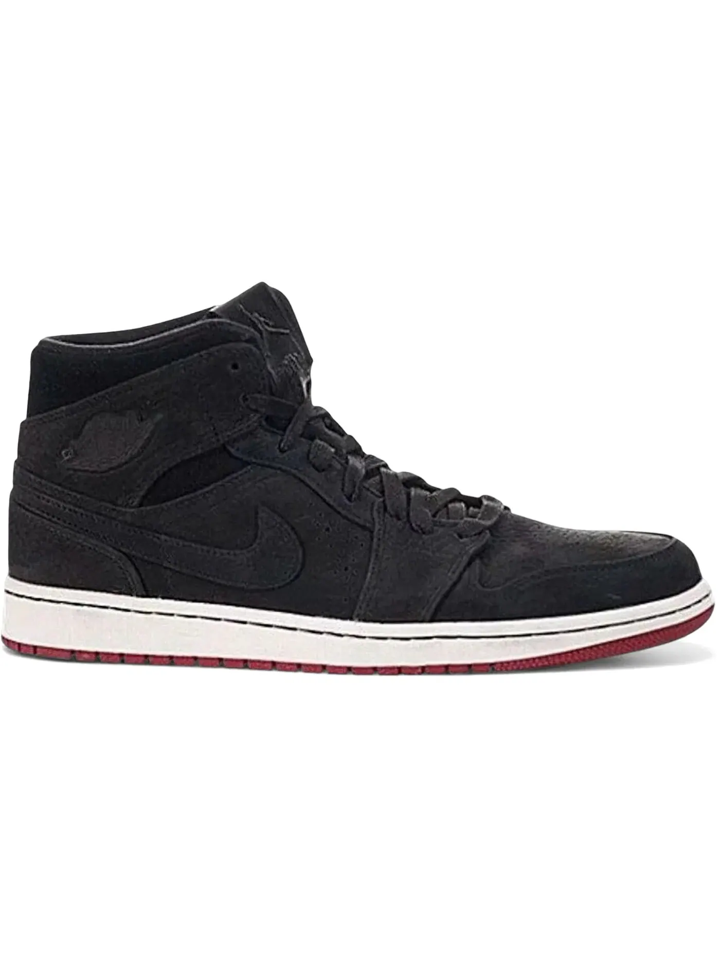 Мужские кроссовки Lifestyle Jordan 1 Mid Nouveau Jordan — изображение 1 из 1, черный/черный/красный