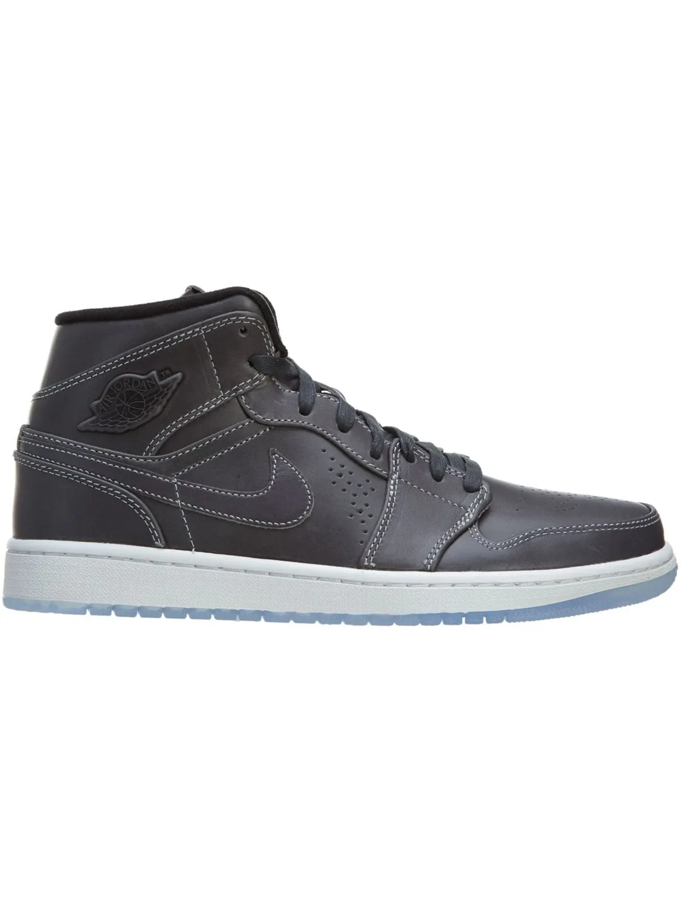 Мужские кроссовки Lifestyle Jordan 1 Mid Nouveau Jordan — изображение 1 из 1, серый/черный-белый