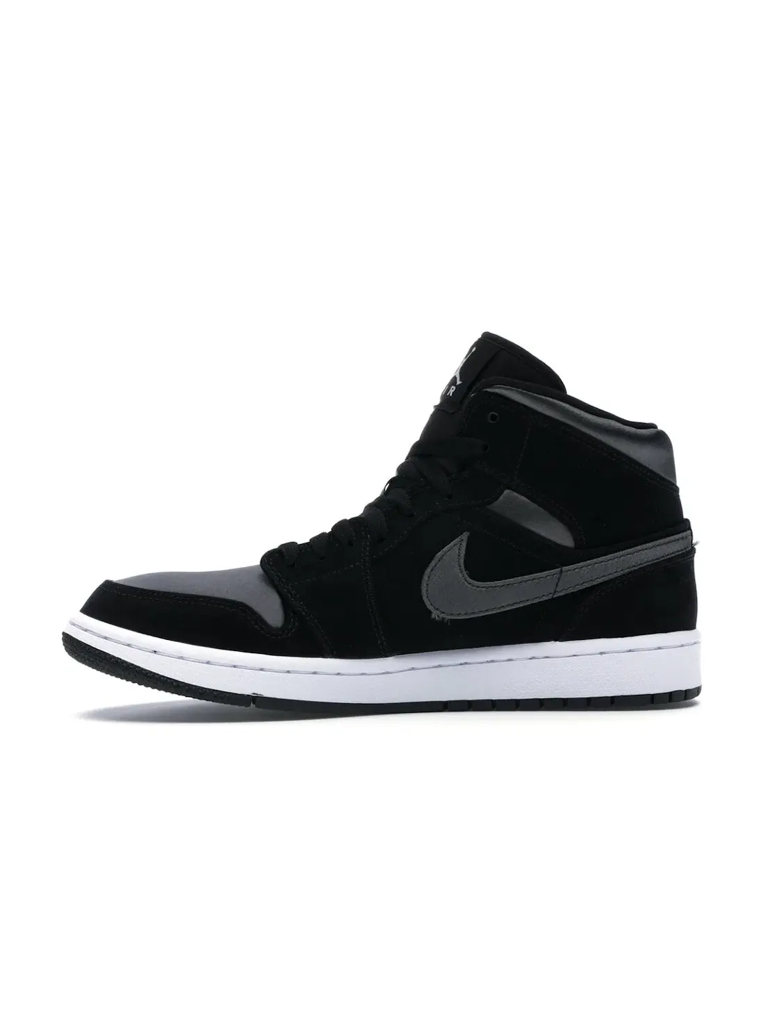 Мужские кроссовки с нейлоновым верхом Jordan 1 Mid Jordan — изображение 3 из 4, черный/-белый