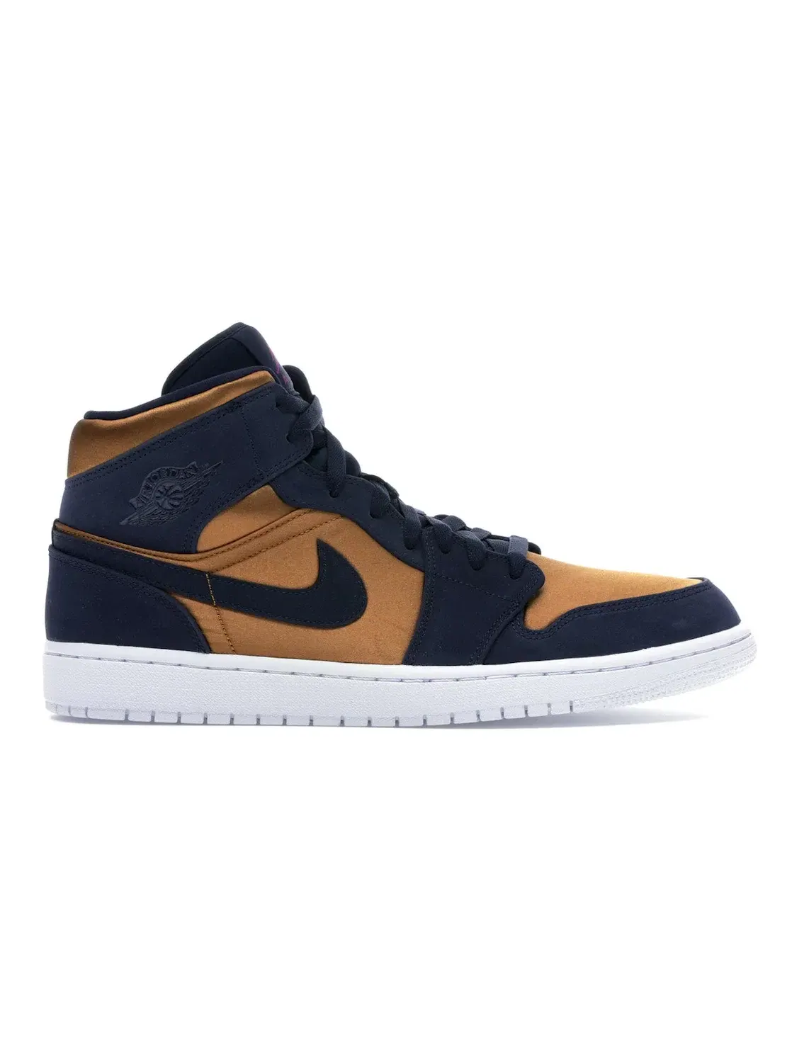 Мужские кроссовки с контрастными деталями Jordan 1 Mid Jordan — изображение 1 из 4, фиолетовый--белый