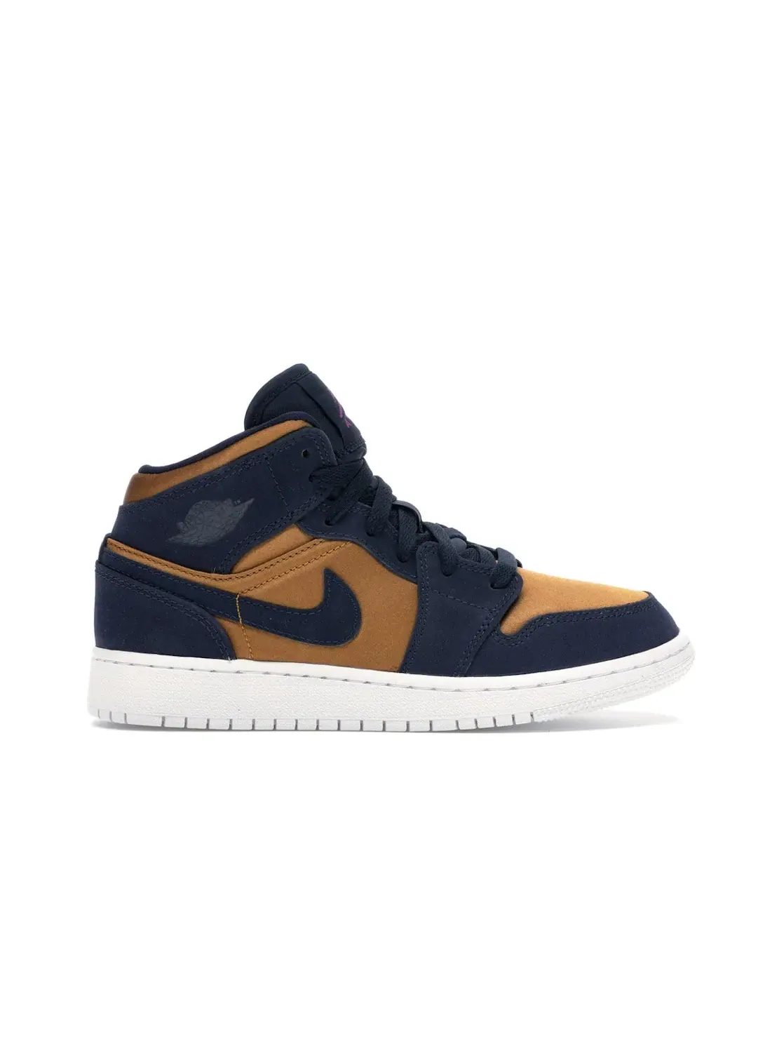 Детские кроссовки Lifestyle Jordan 1 Mid — изображение 1 из 4, фиолетовый--белый