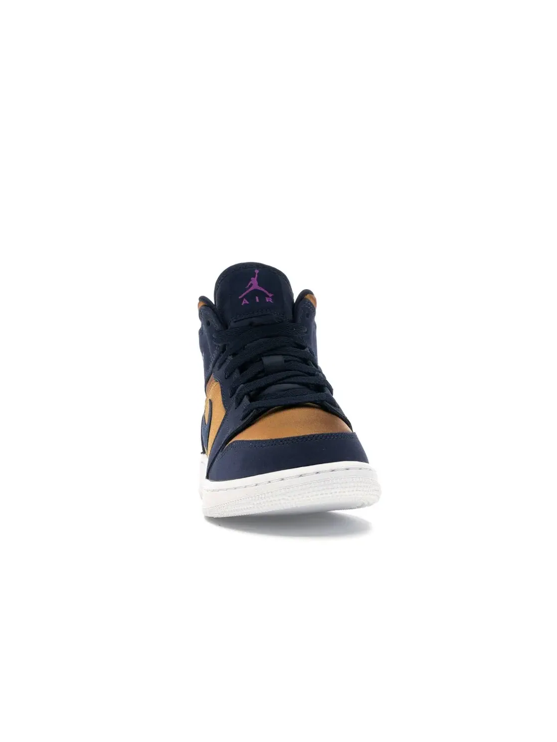 Детские кроссовки Lifestyle Jordan 1 Mid — изображение 2 из 4, фиолетовый--белый