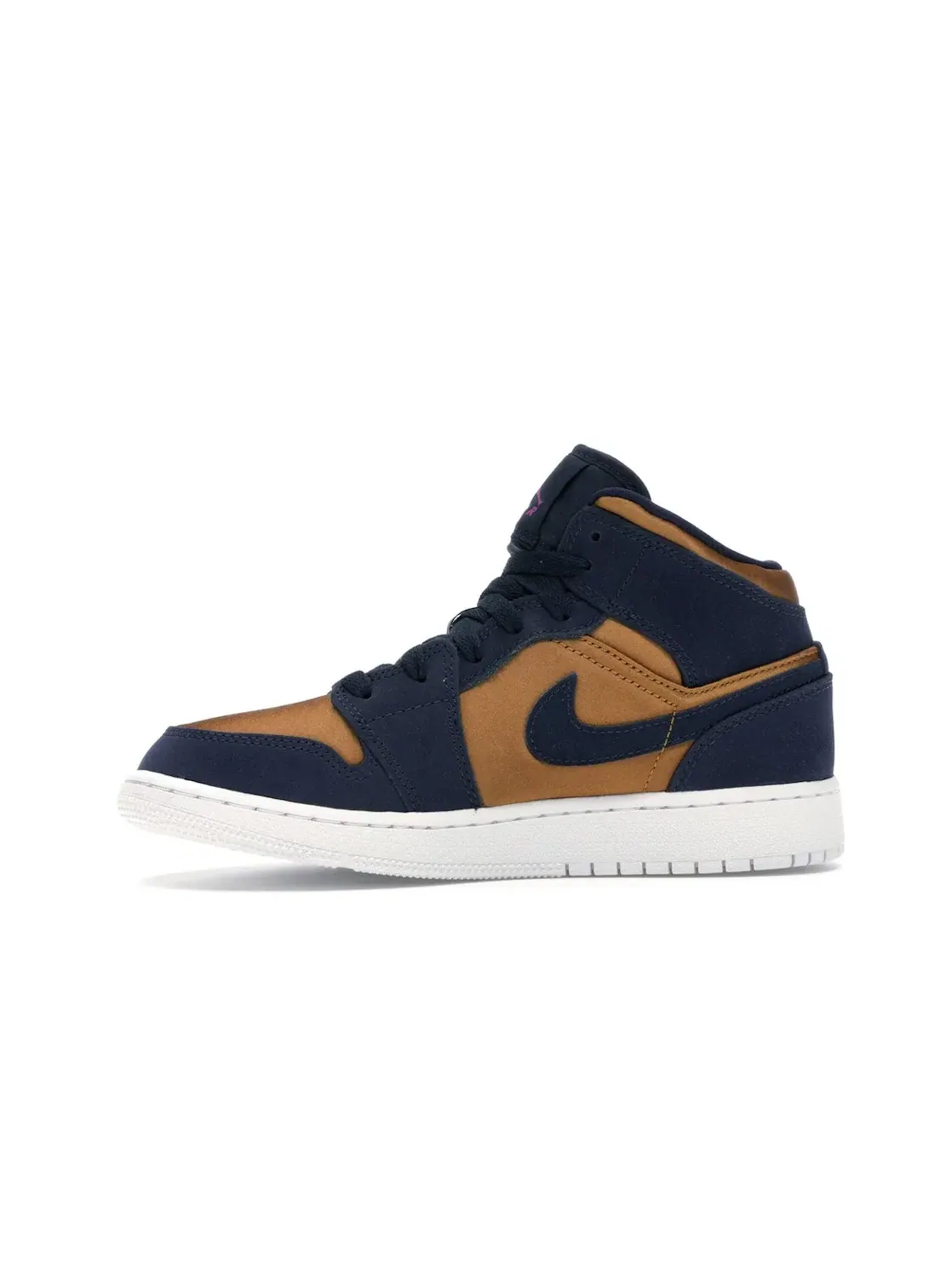 Детские кроссовки Lifestyle Jordan 1 Mid — изображение 3 из 4, фиолетовый--белый