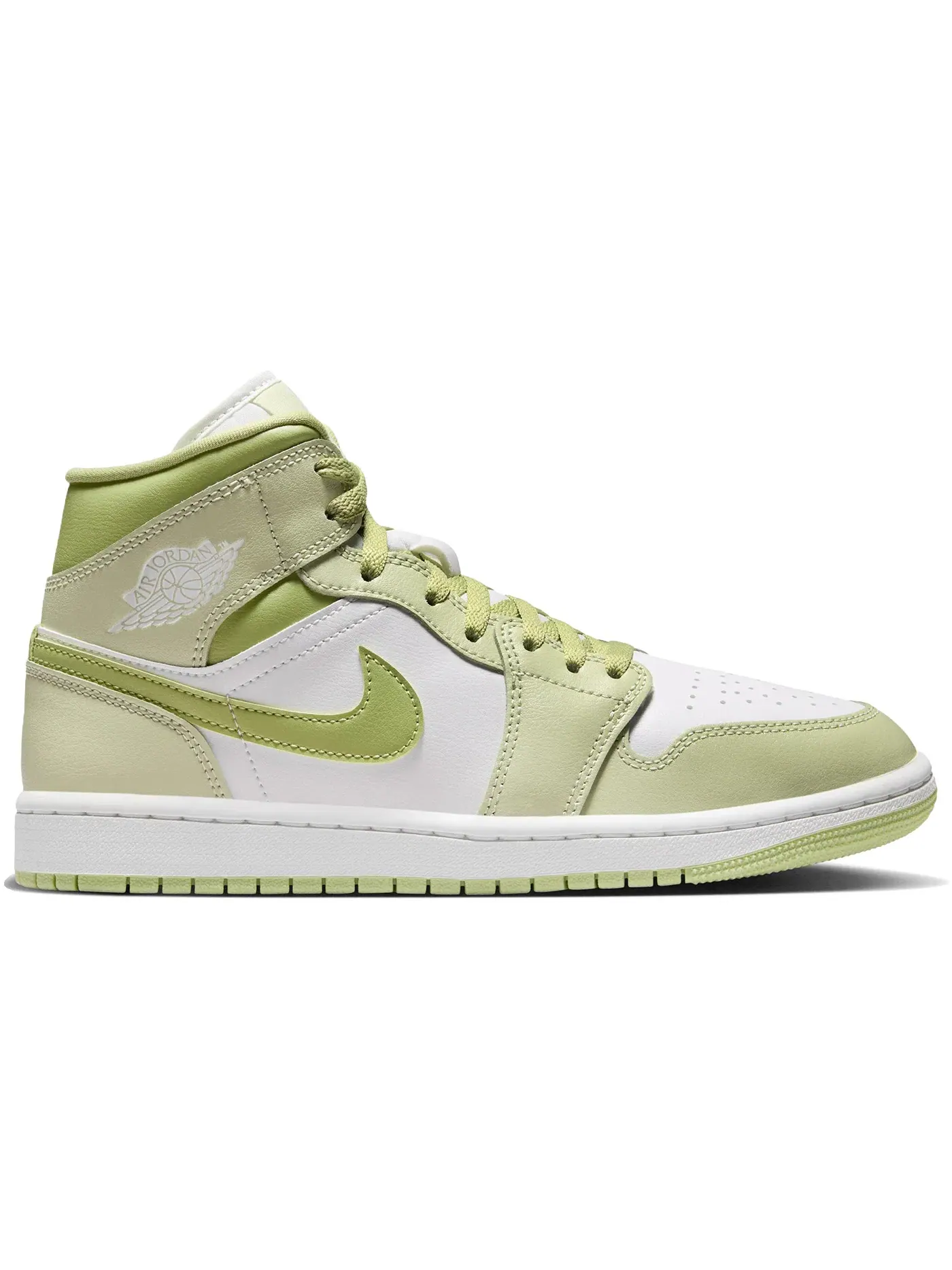 Женские кроссовки с высоким берцем Jordan 1 Mid Jordan Olive Aura/Lawn/Coconut Milk/Sail — изображение 1 из 1
