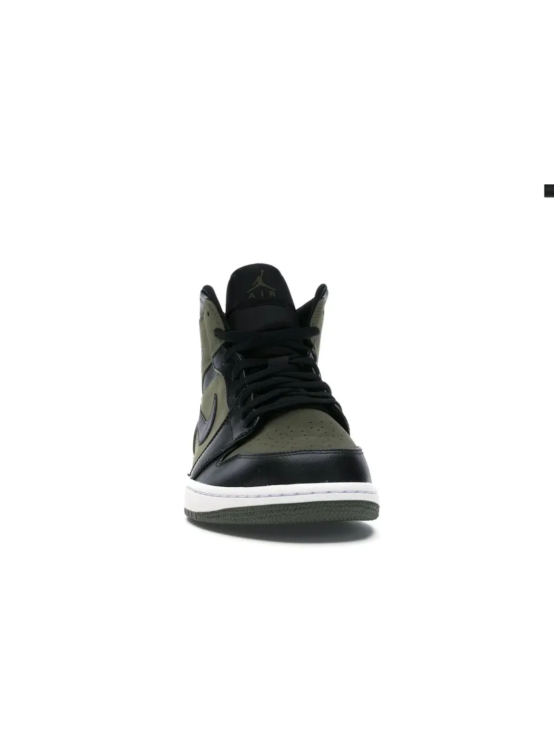 Мужские кроссовки с верхом из холста Jordan 1 Mid Jordan — изображение 2 из 4, оливковый/черный-белый
