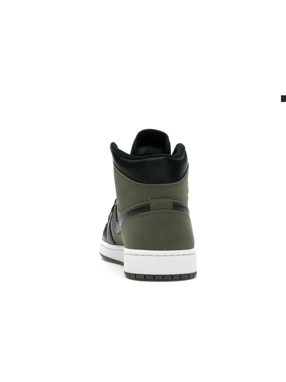 Мужские кроссовки с верхом из холста Jordan 1 Mid Jordan — изображение 4 из 4, оливковый/черный-белый